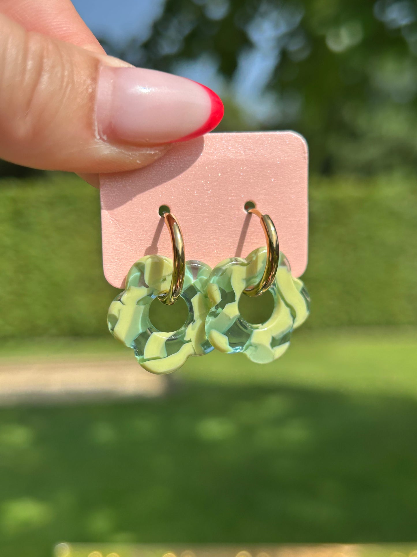 Boucles d’oreilles fleur