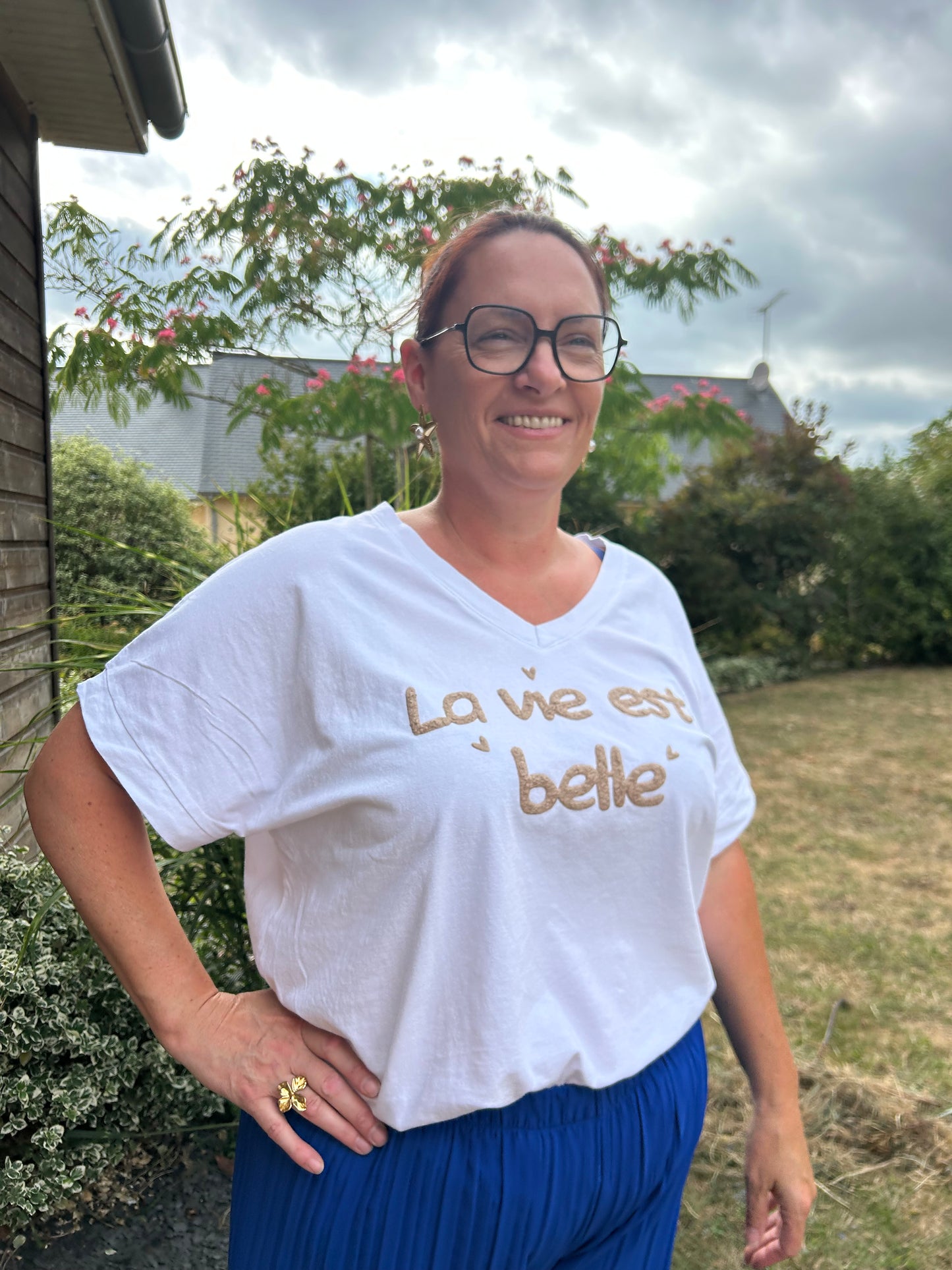 T-shirt La vie est belle GRANDE TAILLE