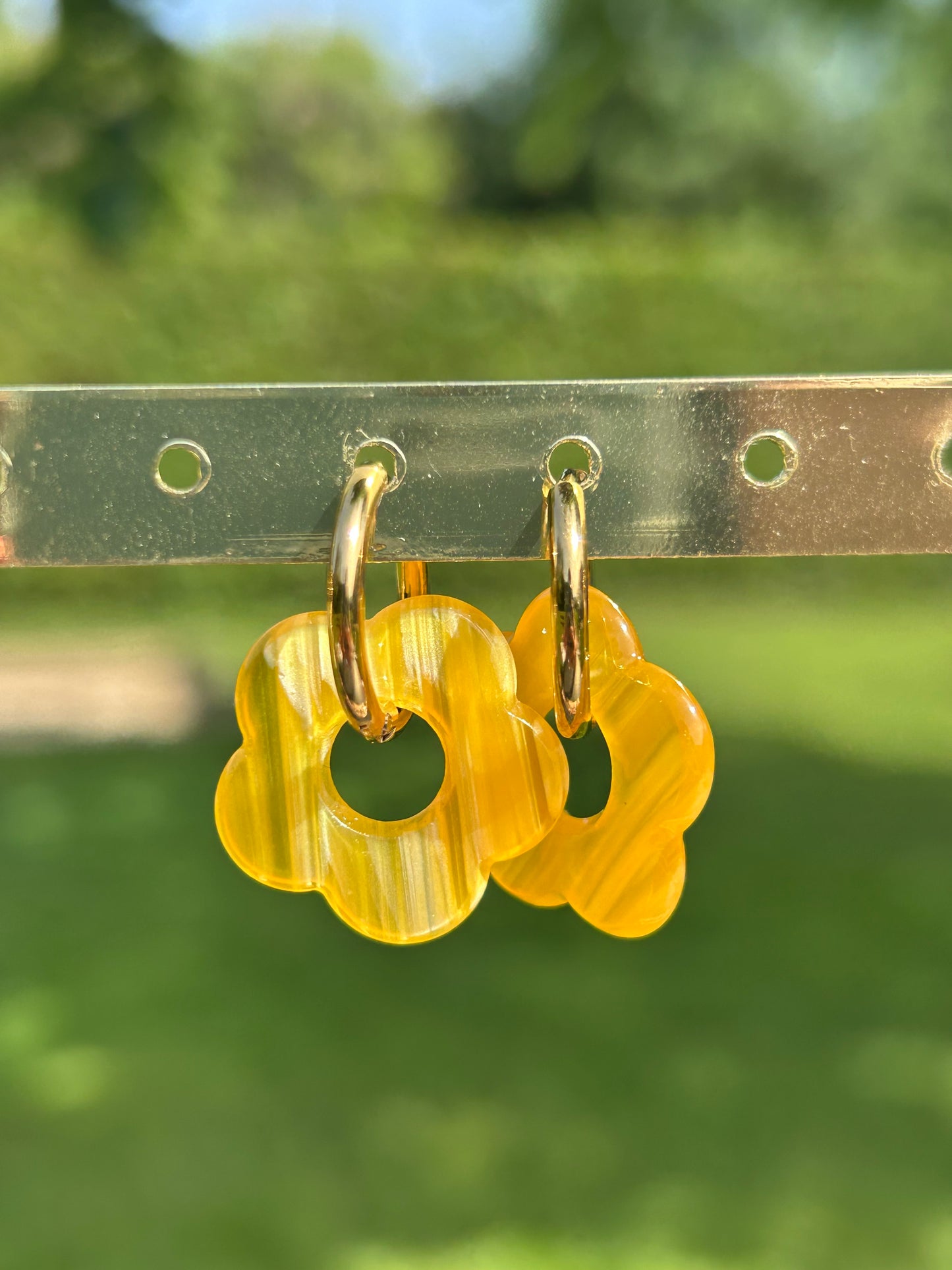 Boucles d’oreilles fleur