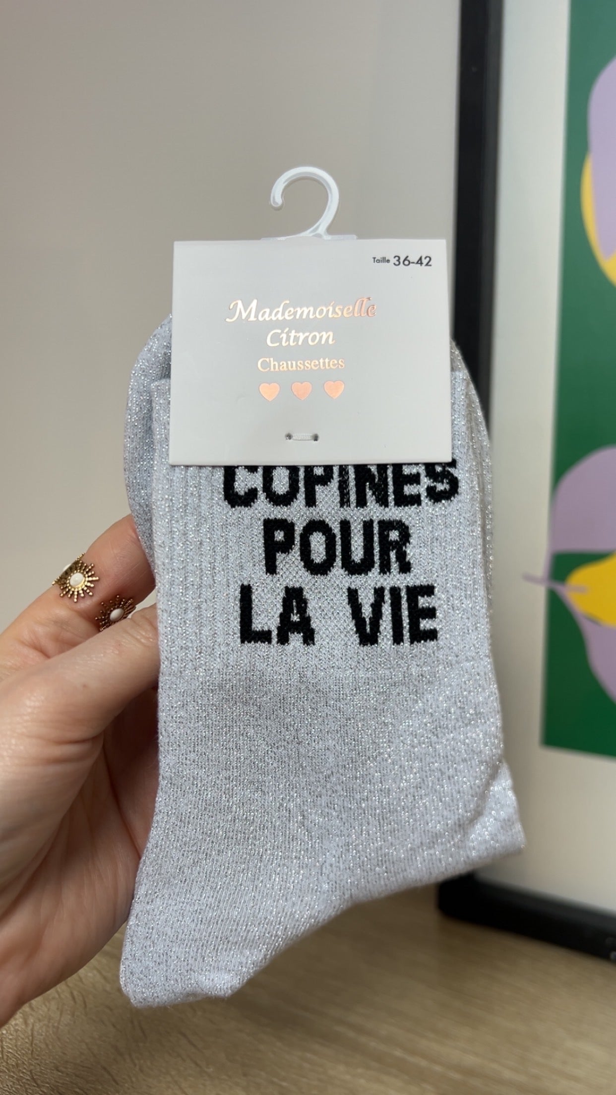 Chaussettes à paillettes COPINES POUR LA VIE