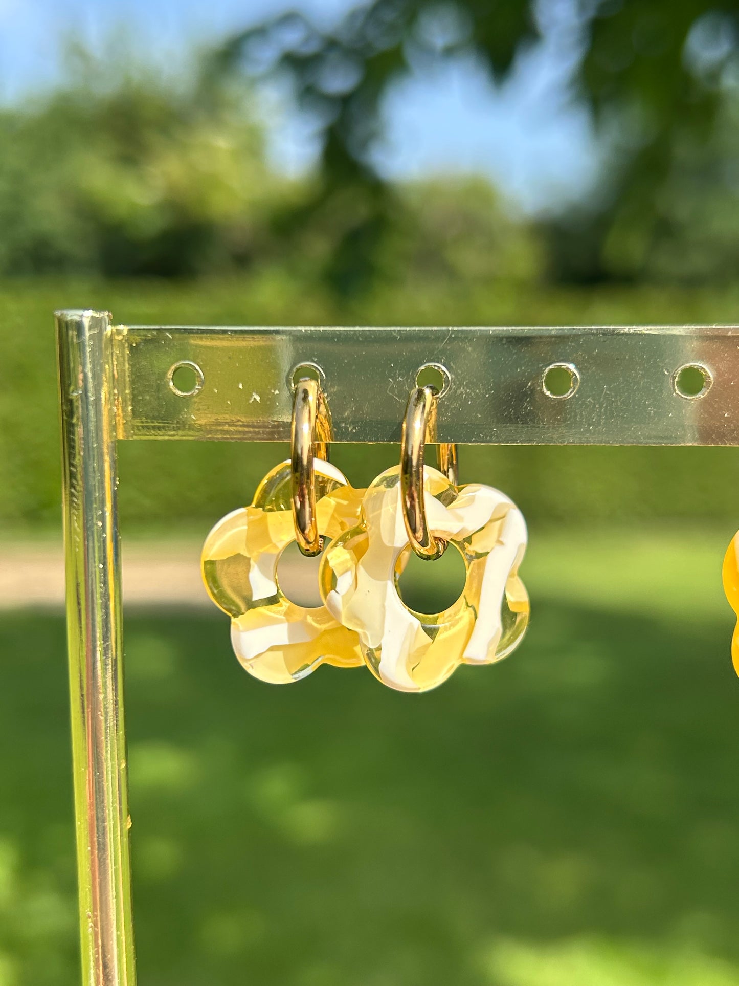 Boucles d’oreilles Fleur