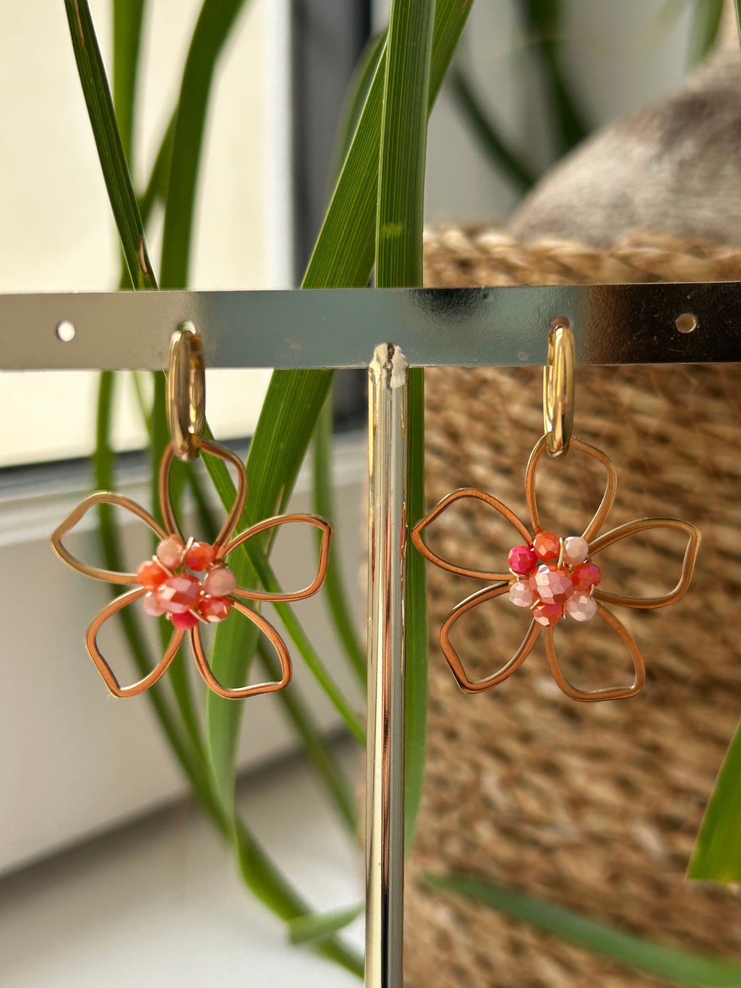 Boucles d’oreilles fleur