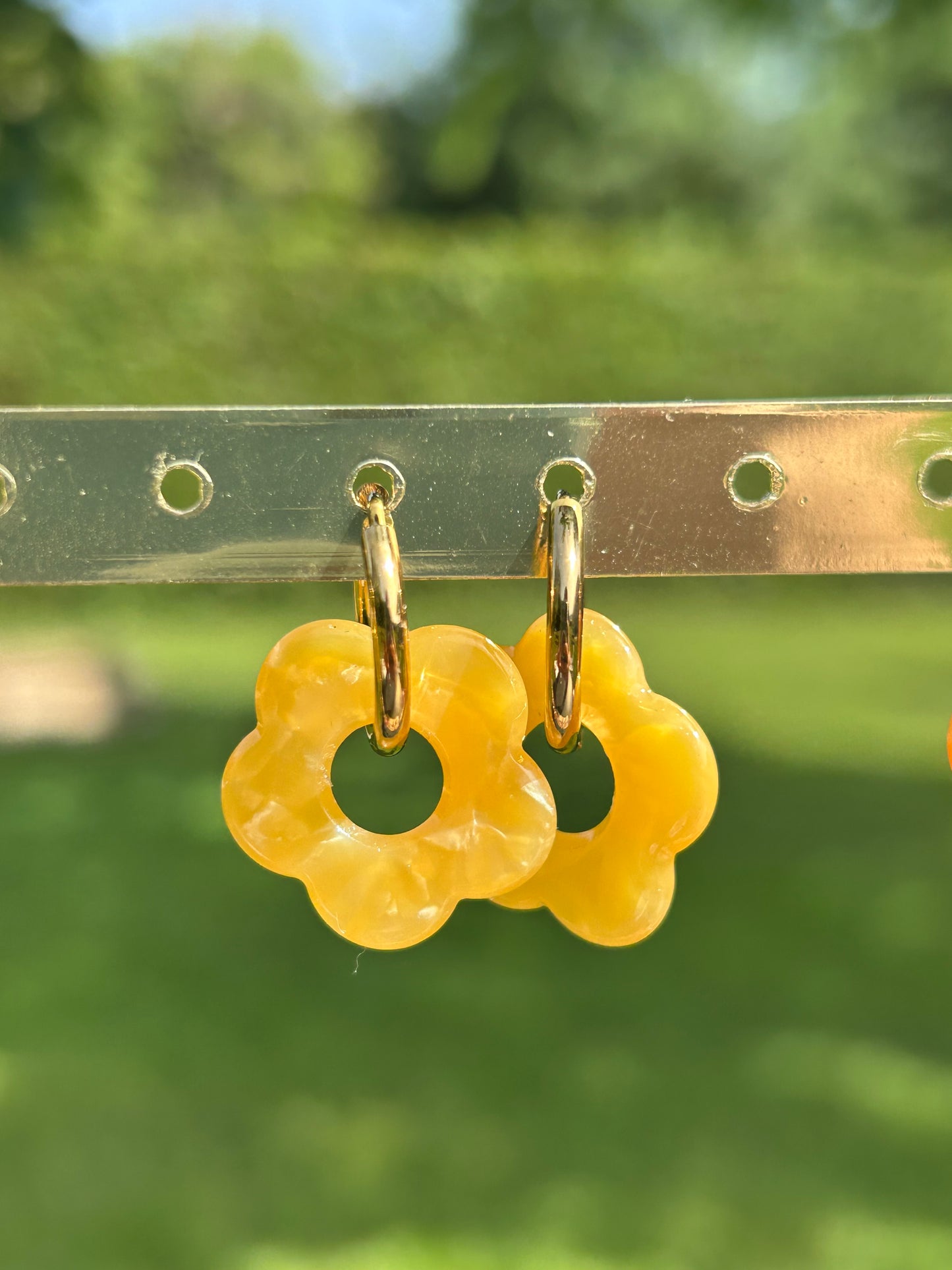 Boucles d’oreilles fleur