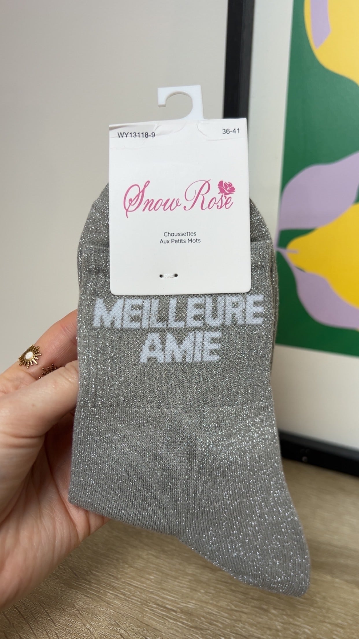 Chaussettes à paillettes MEILLEURE AMIE
