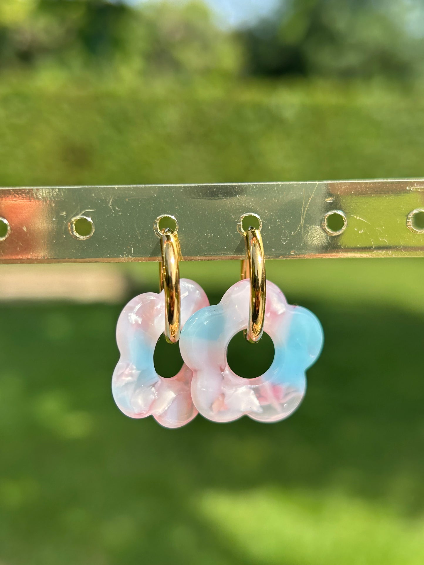 Boucles d’oreilles fleur