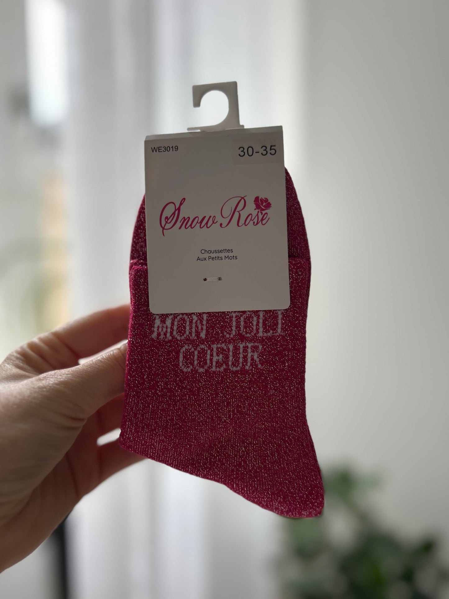 Chaussettes à paillettes MON JOLI CŒUR