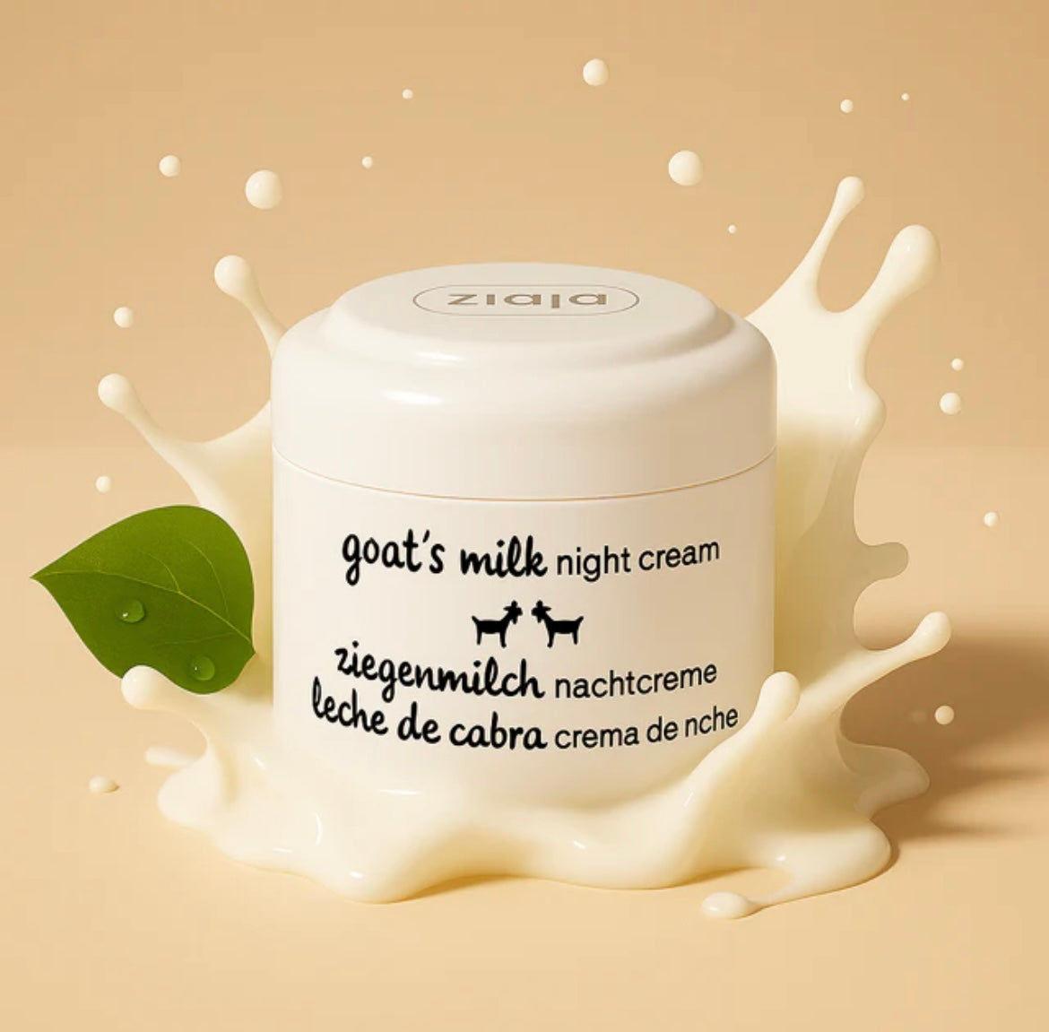 Crème de nuit au lait de chèvre