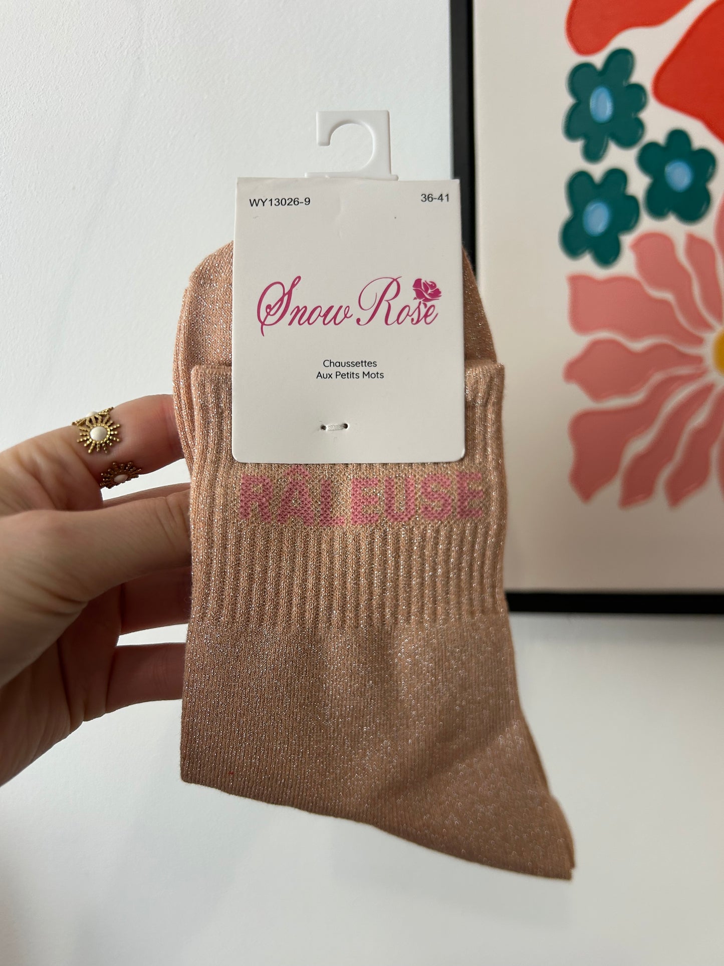 Chaussettes à paillettes RÂLEUSE