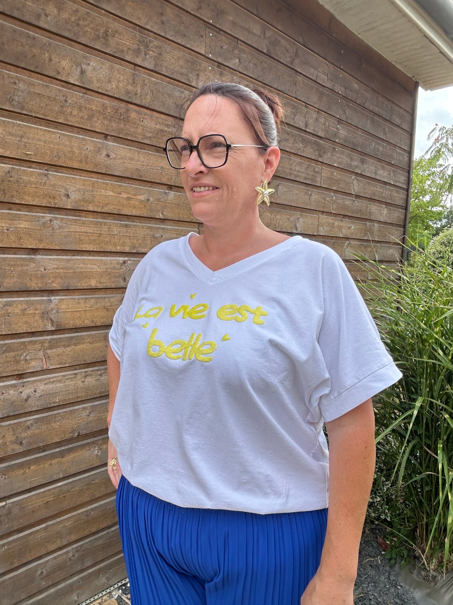 T-shirt La vie est belle GRANDE TAILLE
