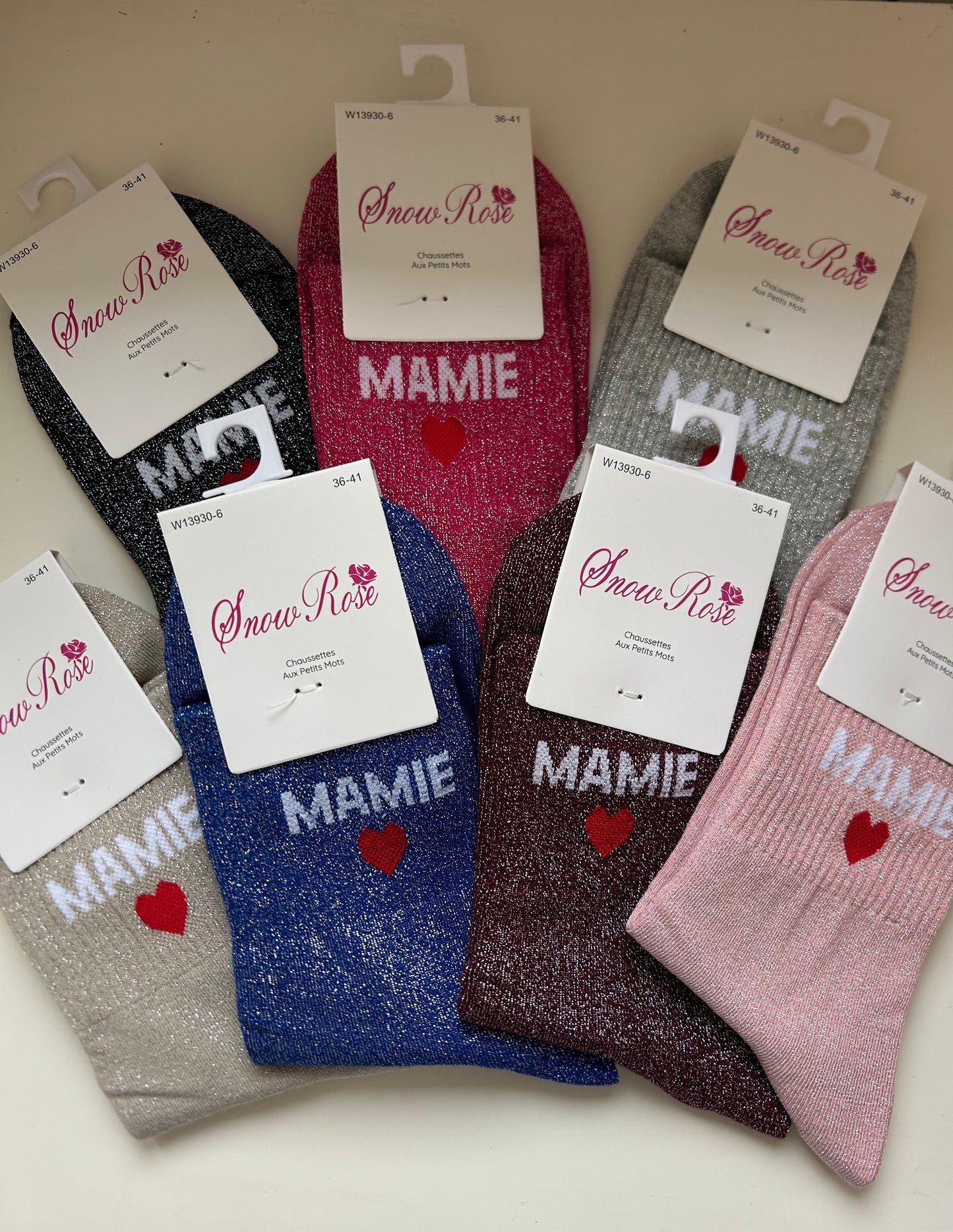 Chaussettes à paillettes MAMIE