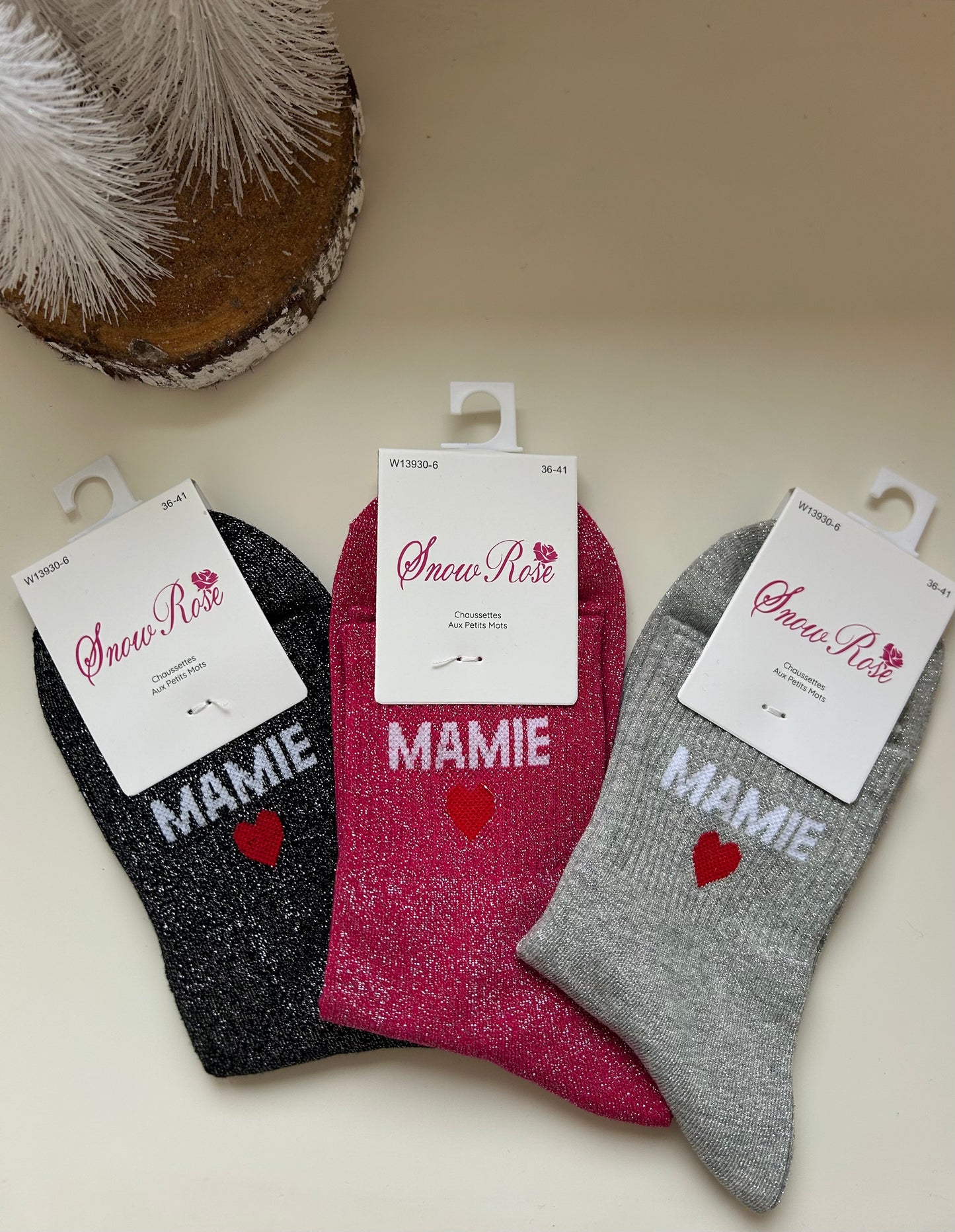 Chaussettes à paillettes MAMIE