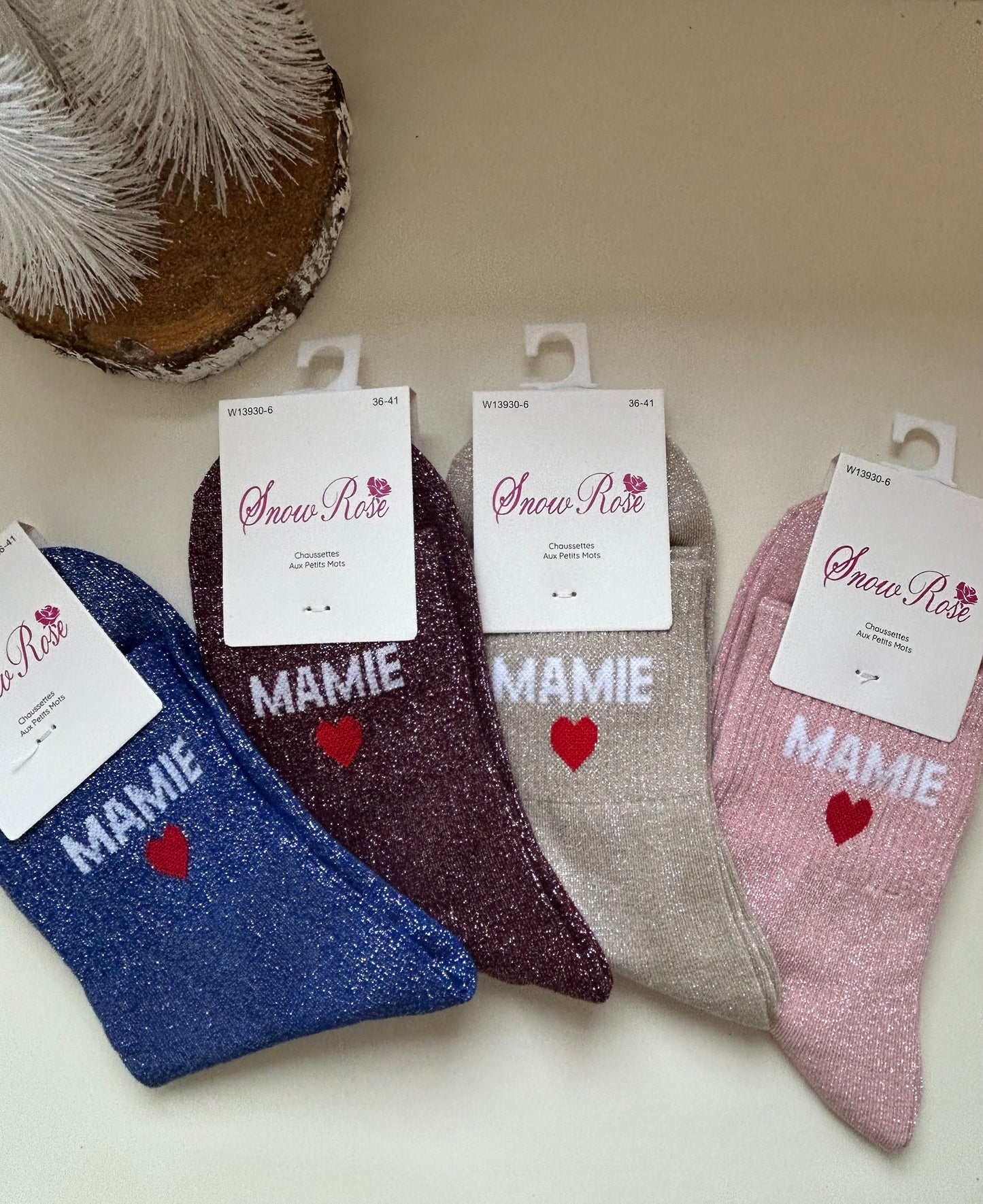 Chaussettes à paillettes MAMIE