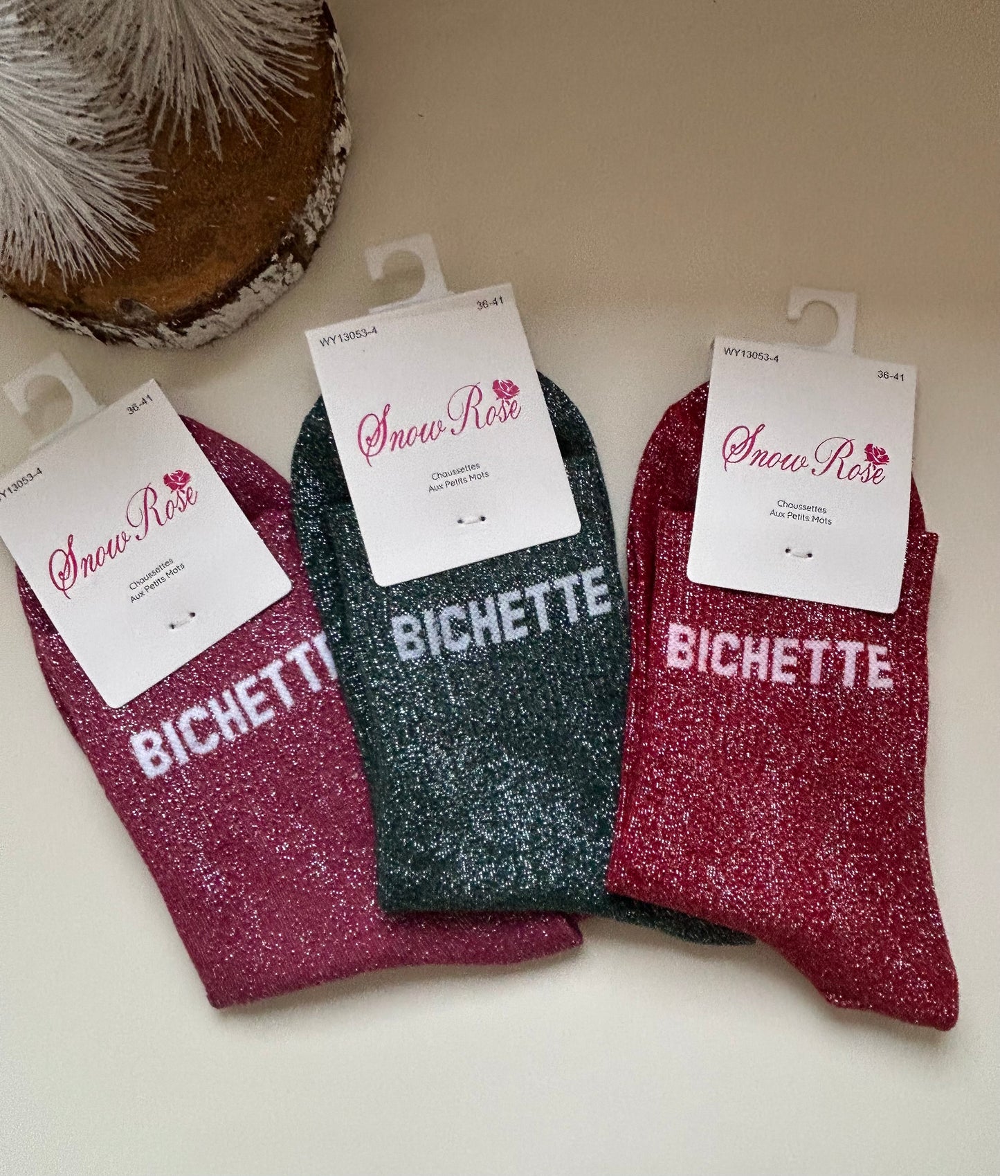 Chaussettes à paillettes BICHETTE