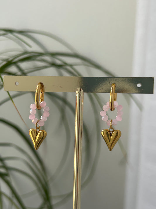 Boucles d’oreilles cœur