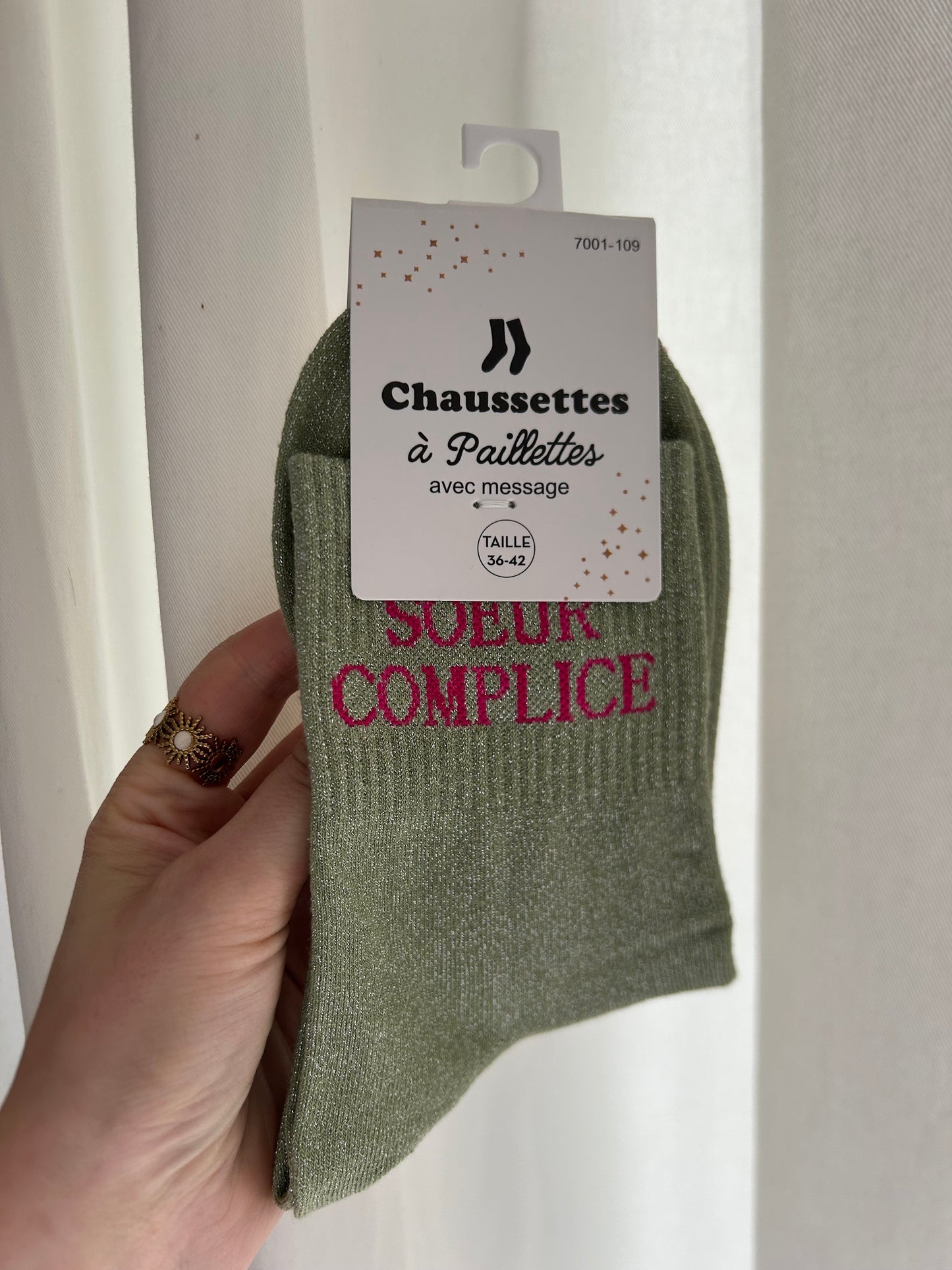 Chaussettes à paillettes SŒUR COMPLICE
