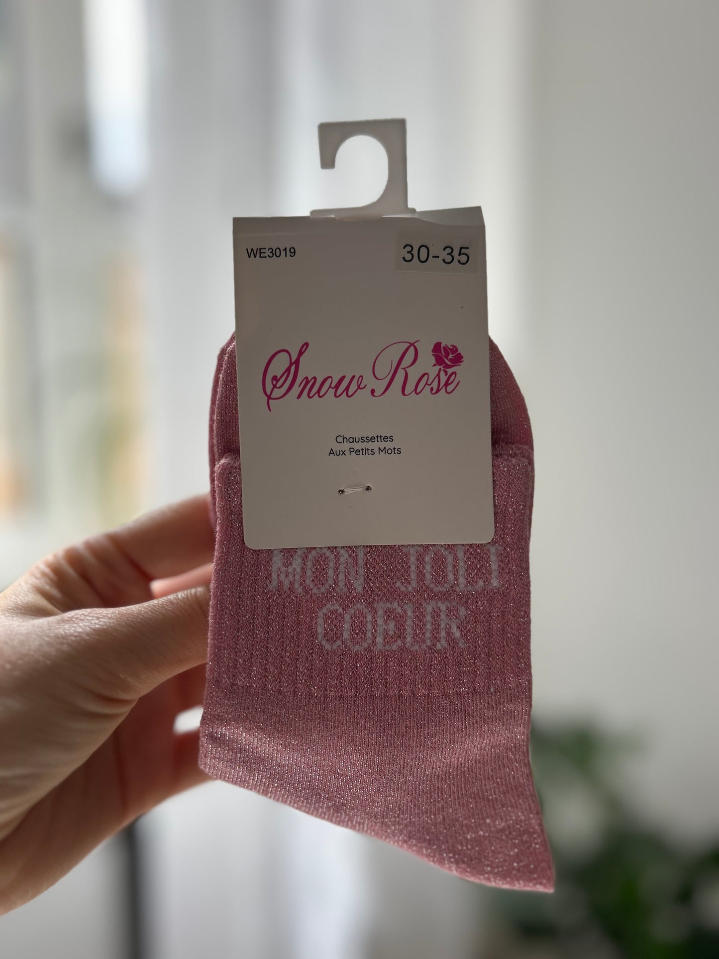 Chaussettes à paillettes MON JOLI CŒUR