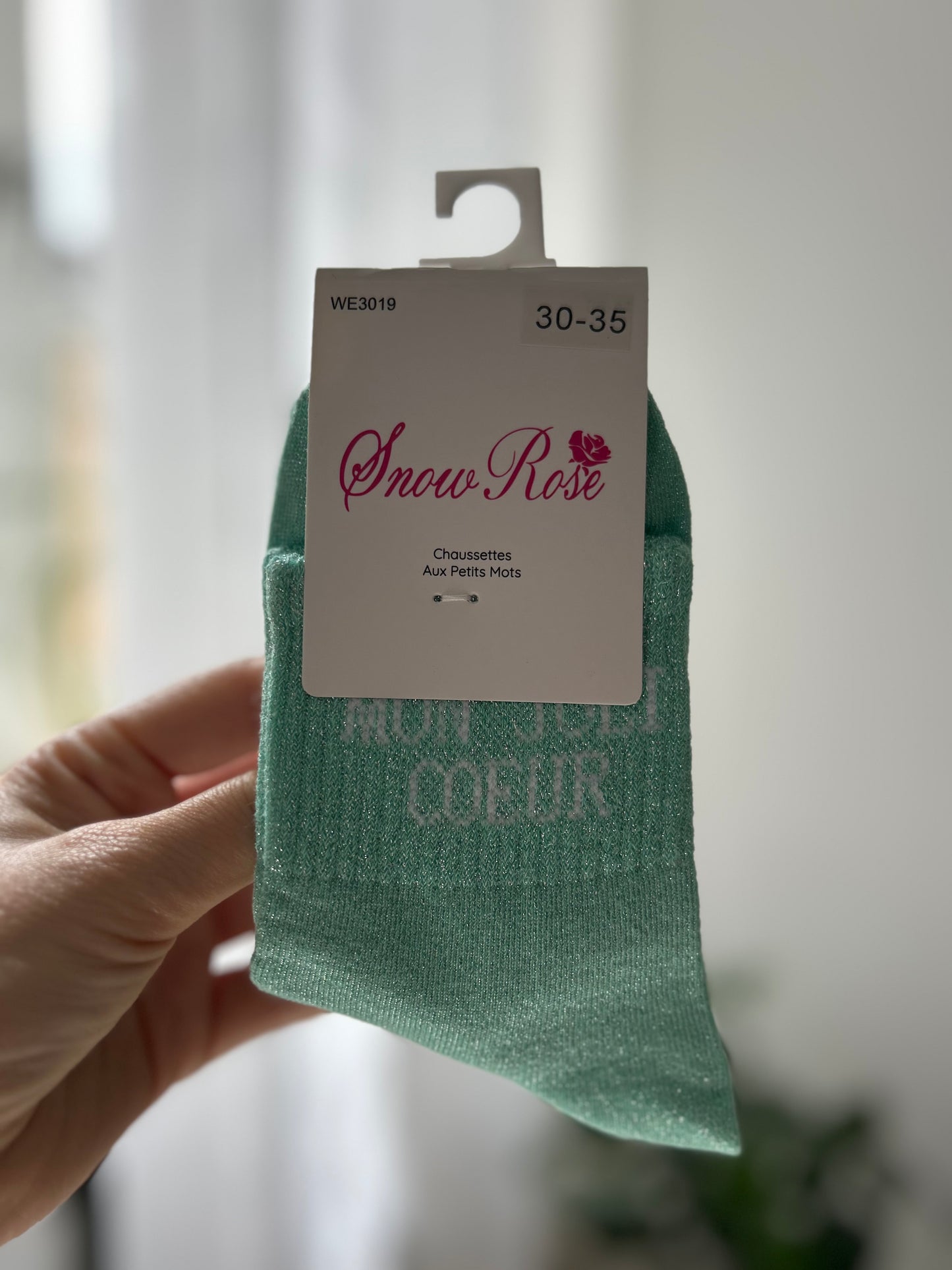 Chaussettes à paillettes MON JOLI CŒUR