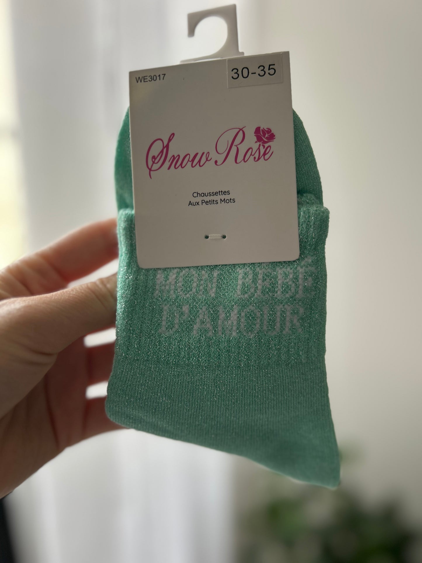 Chaussettes à paillettes MON BÉBÉ D’AMOUR