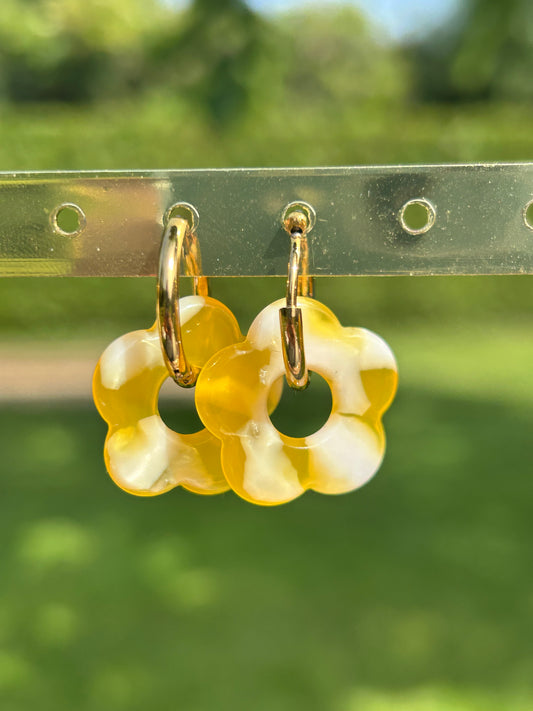 Boucles d’oreilles Fleur