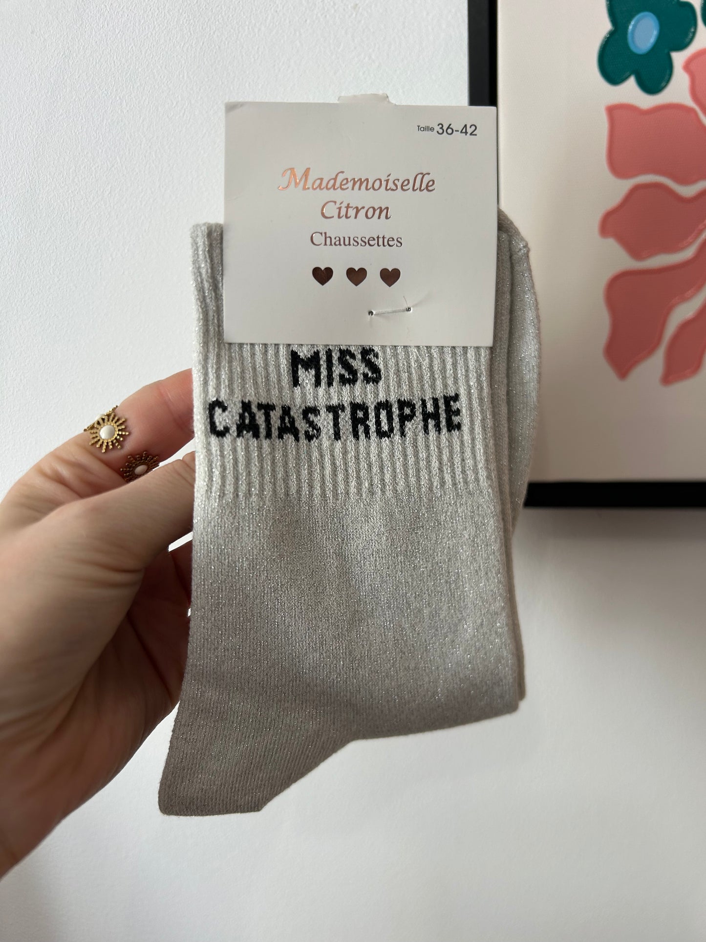 Chaussettes à paillettes MISS CATASTROPHE