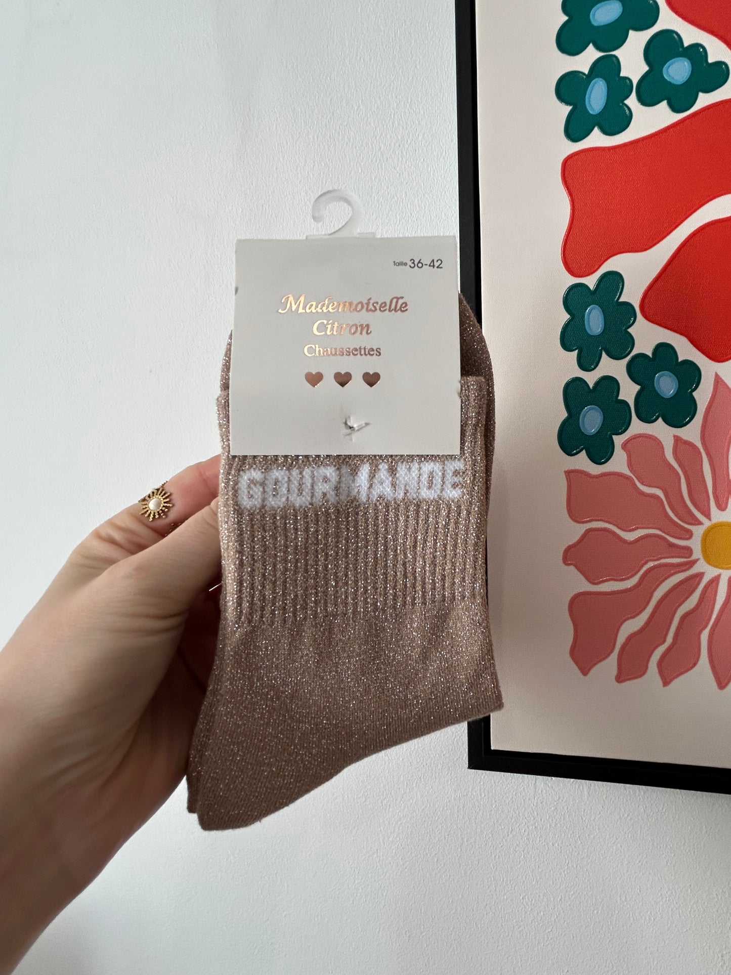Chaussette à paillettes GOURMANDE
