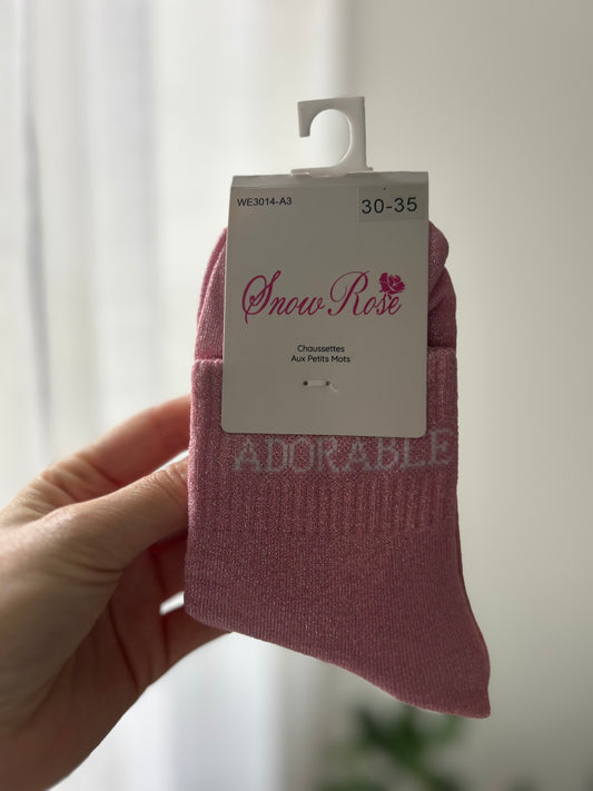 Chaussettes à paillettes ADORABLE