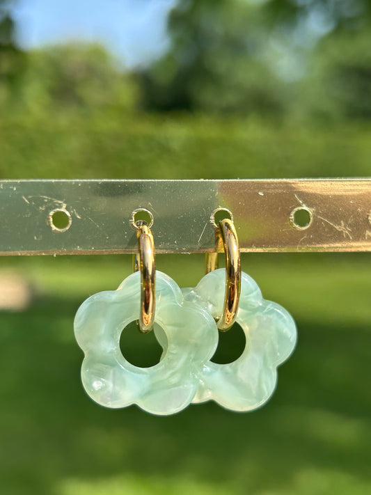 Boucles d’oreilles fleur