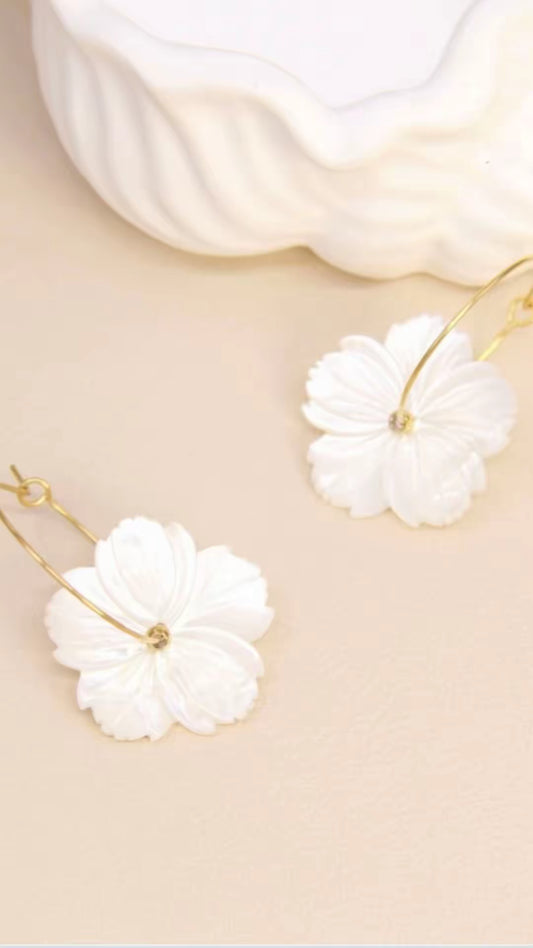 Boucles d’oreilles Fleur