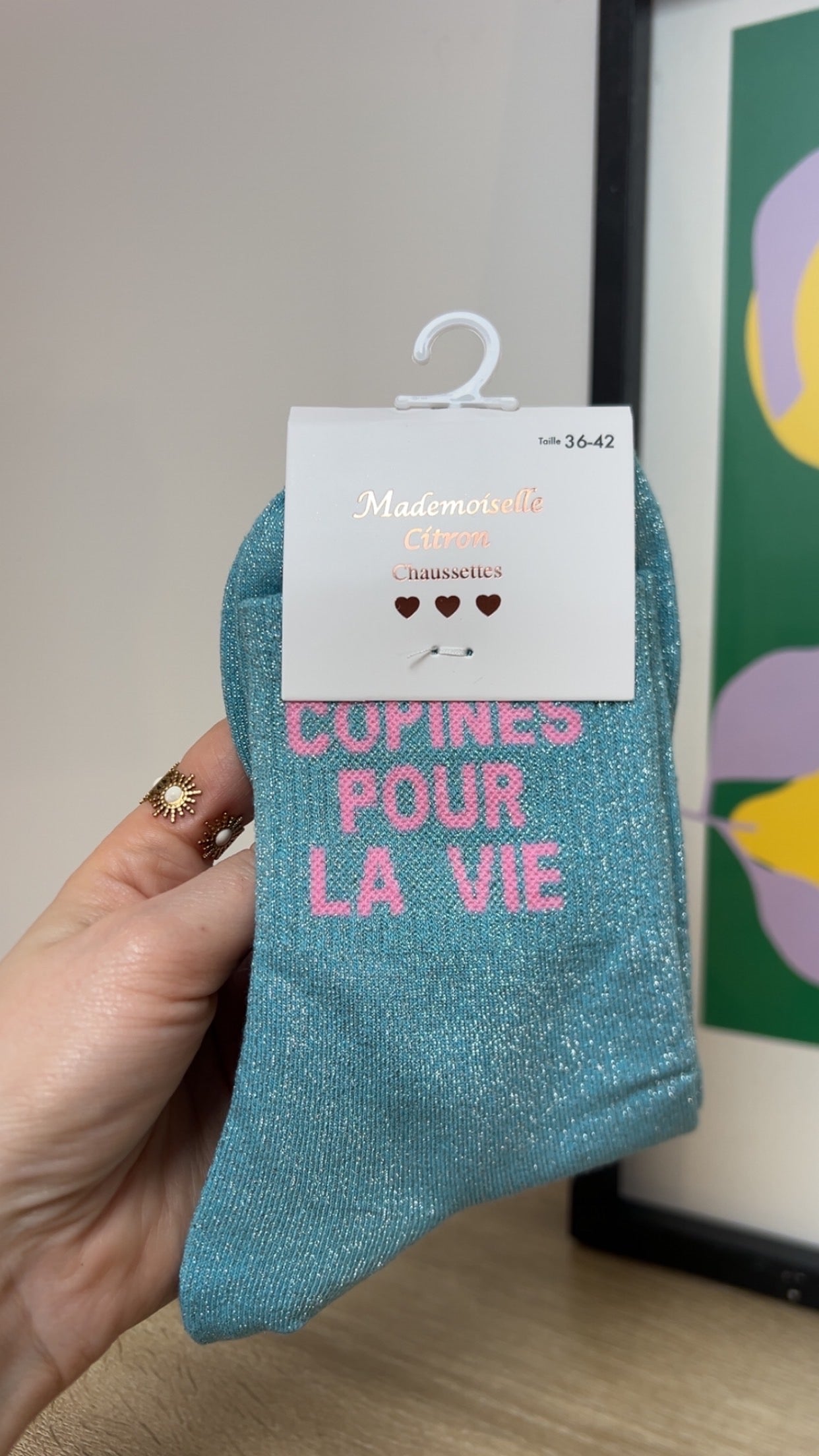 Chaussettes à paillettes COPINES POUR LA VIE