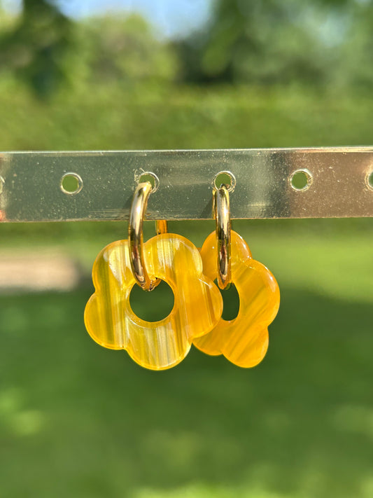 Boucles d’oreilles fleur
