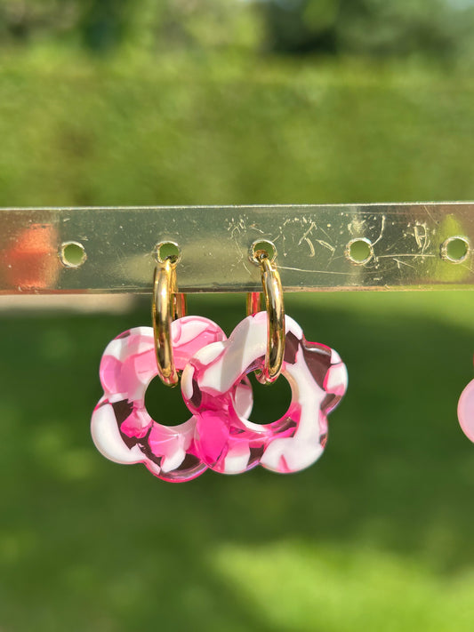 Boucles d’oreilles Fleur