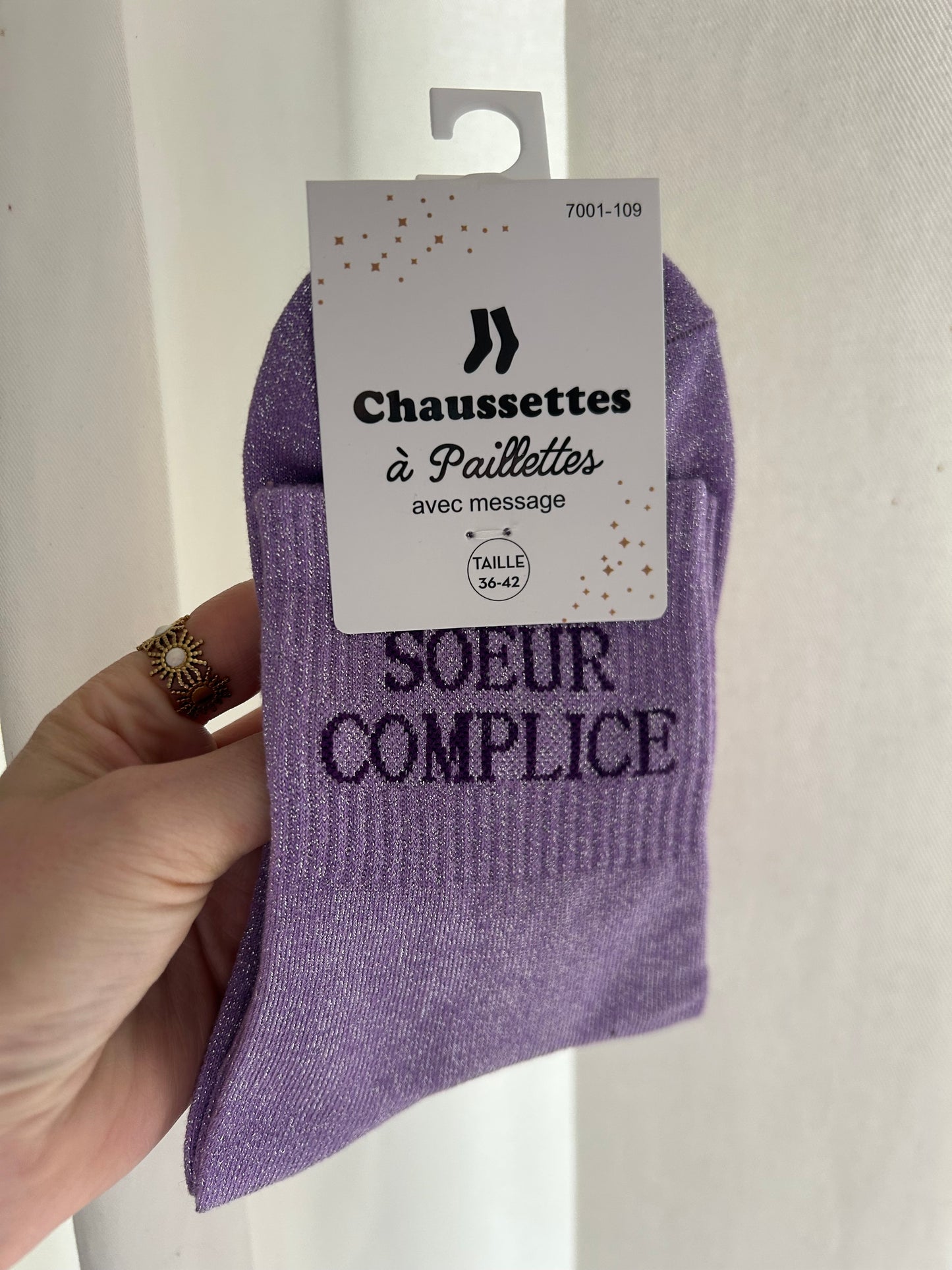Chaussettes à paillettes SŒUR COMPLICE