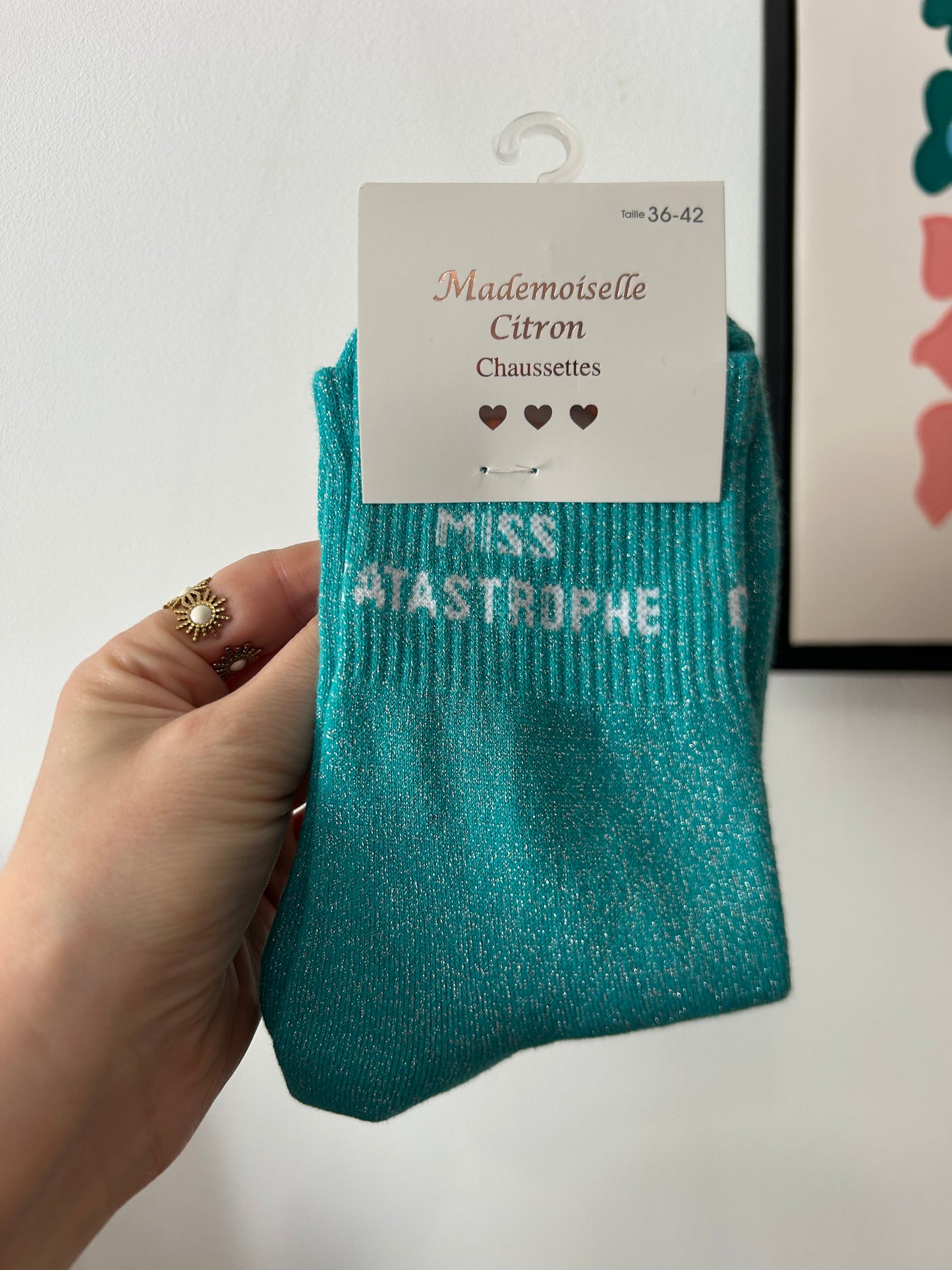 Chaussettes à paillettes MISS CATASTROPHE