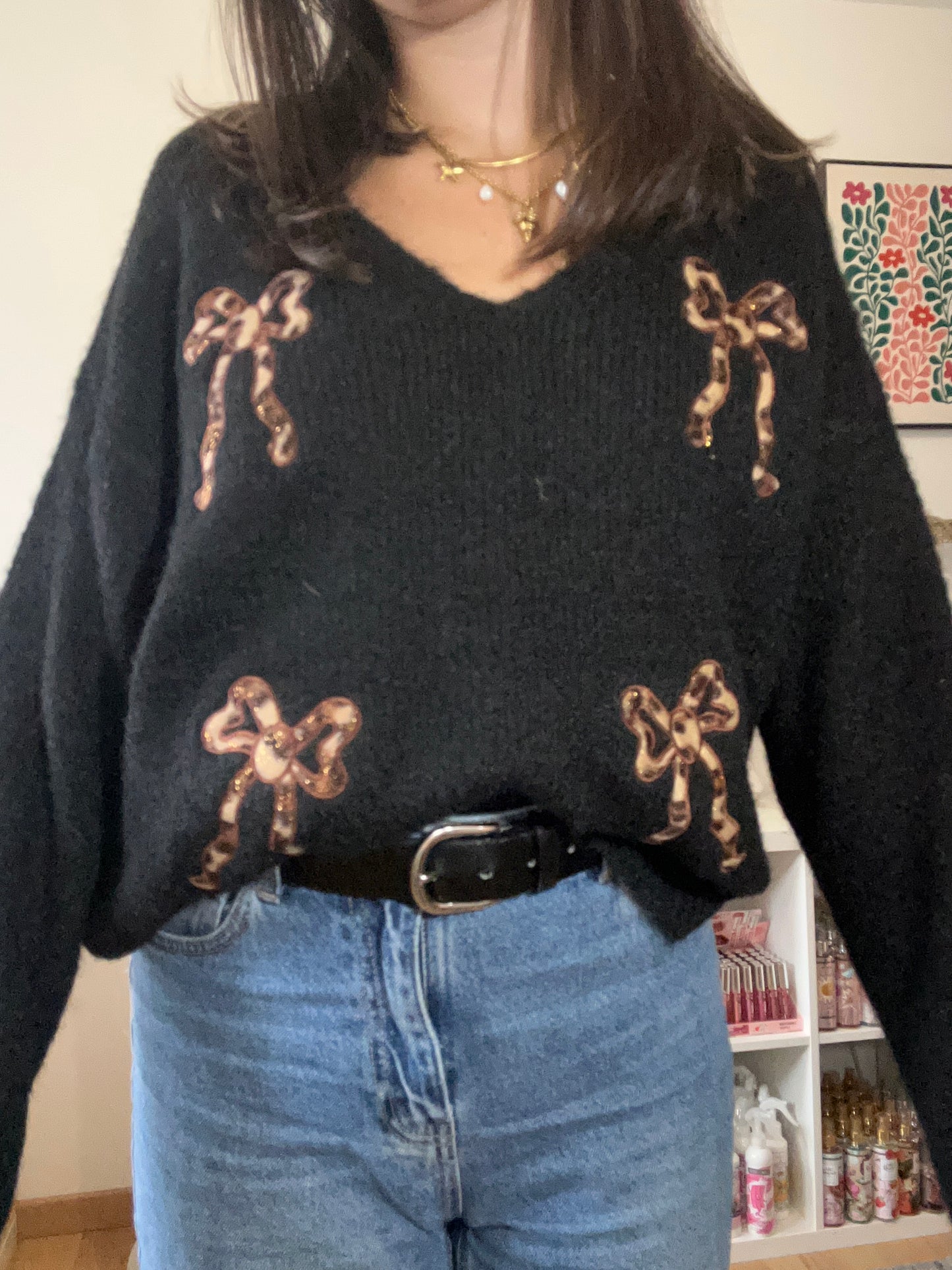 Pull à noeuds léopard