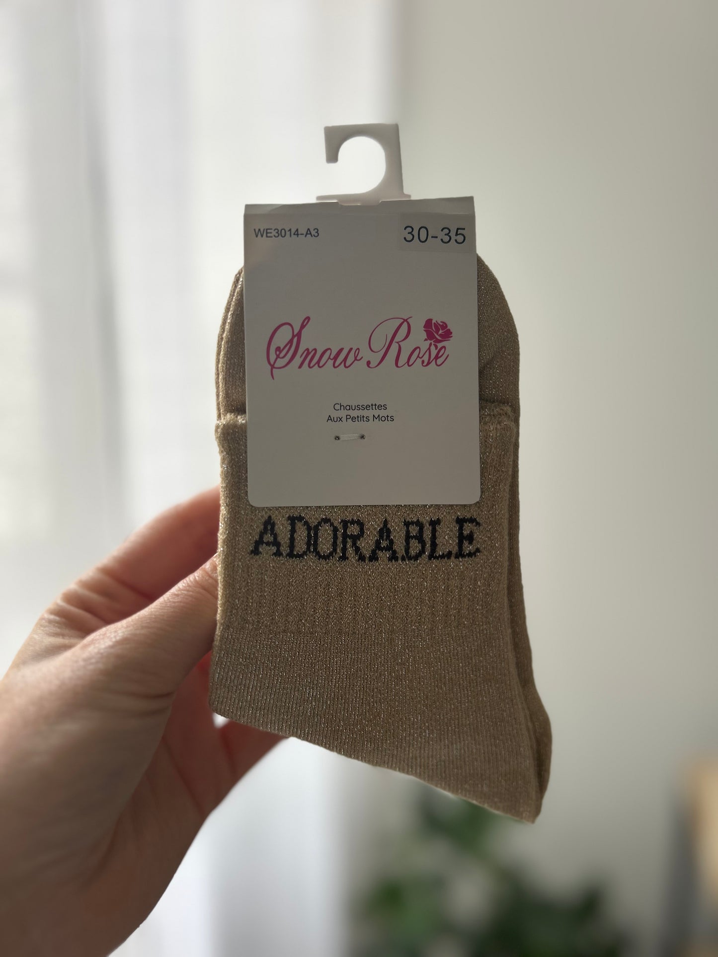 Chaussettes à paillettes ADORABLE