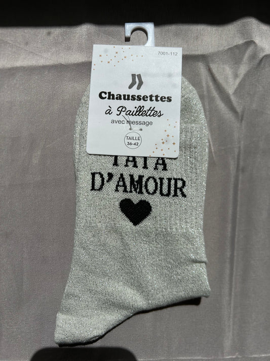 Chaussettes à paillettes TATA D’AMOUR