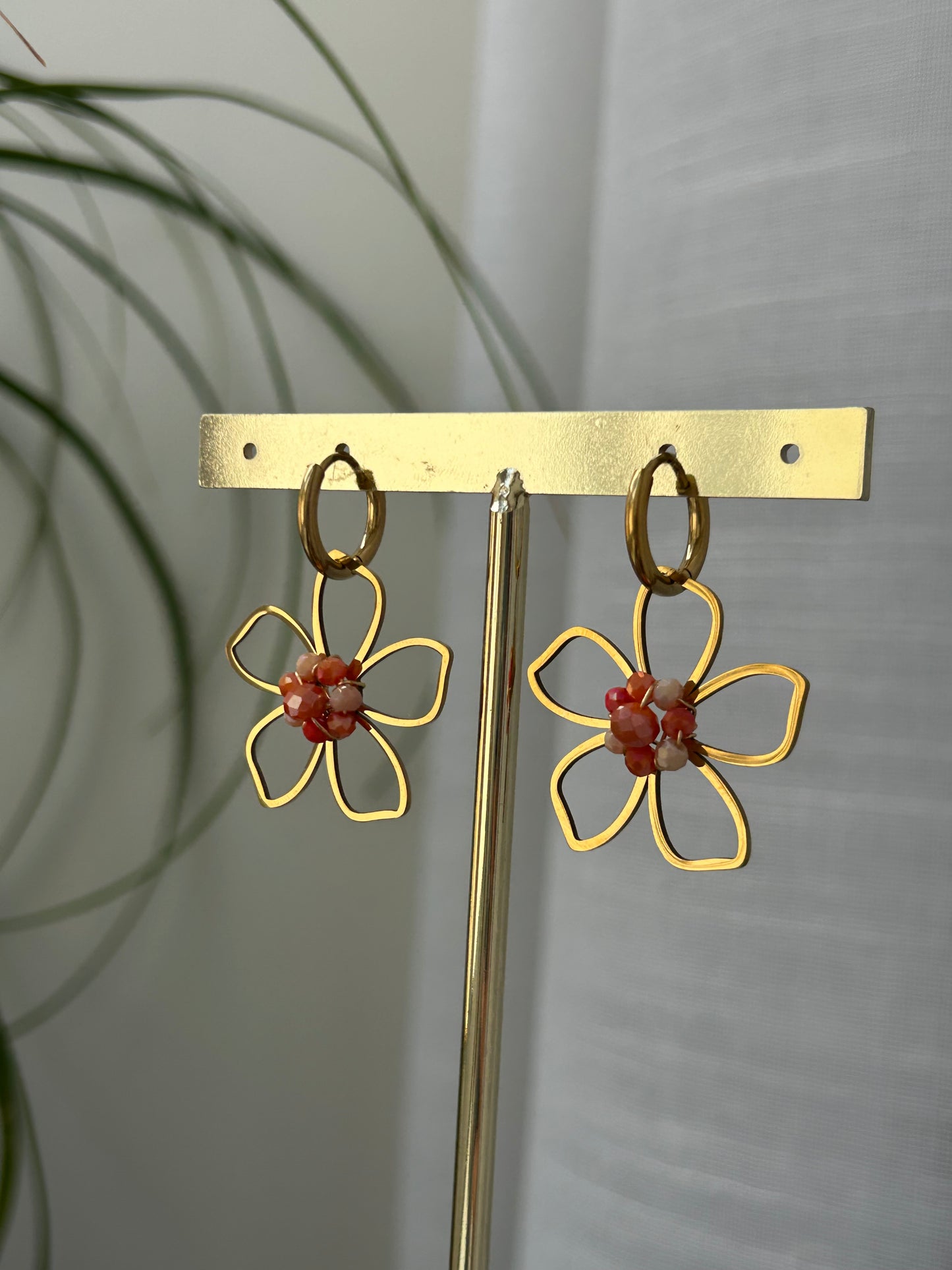 Boucles d’oreilles fleur