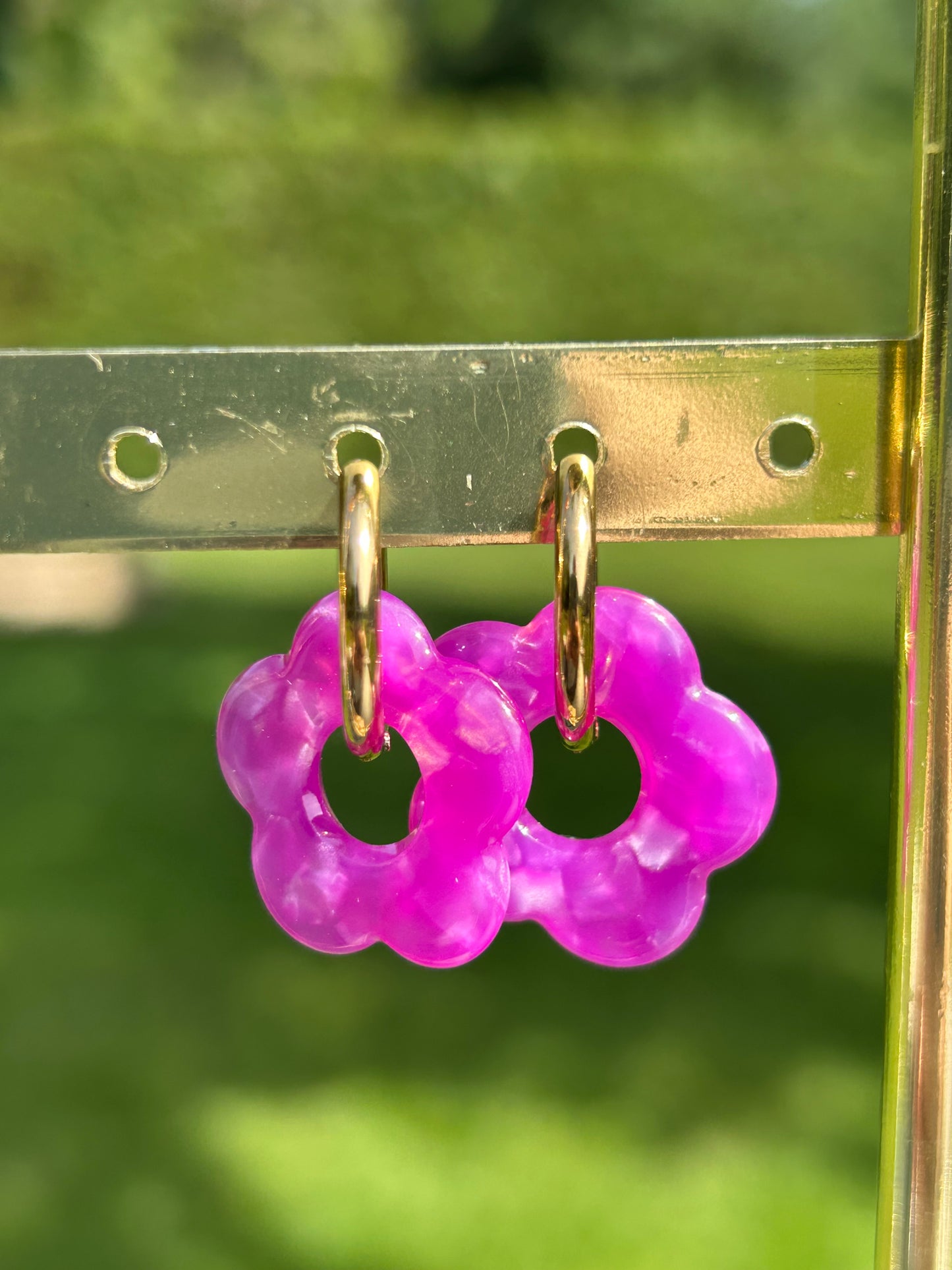 Boucles d’oreilles fleur
