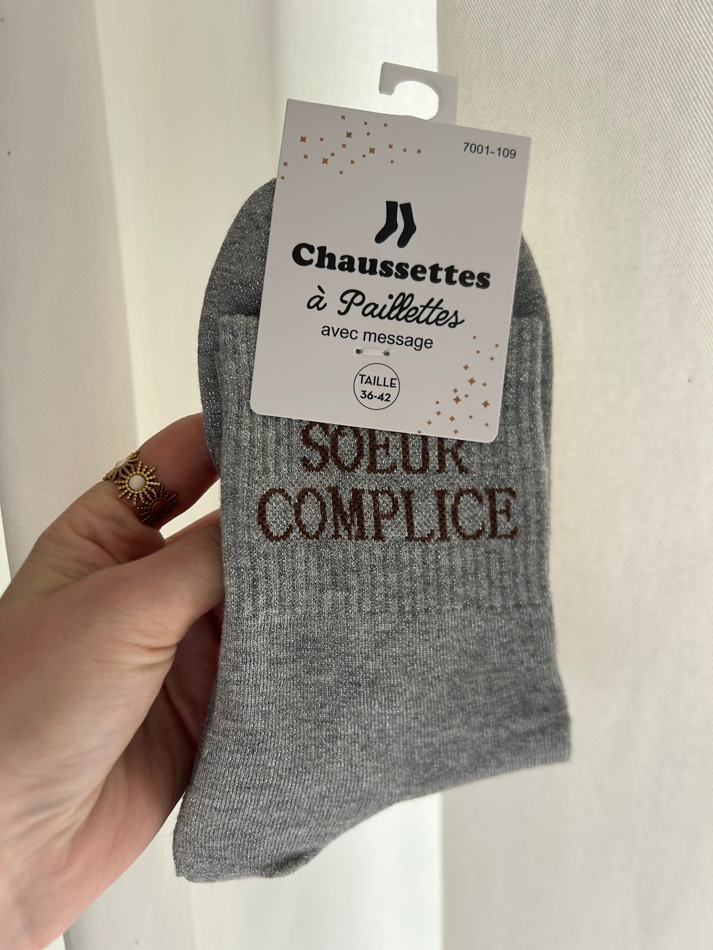 Chaussettes à paillettes SŒUR COMPLICE