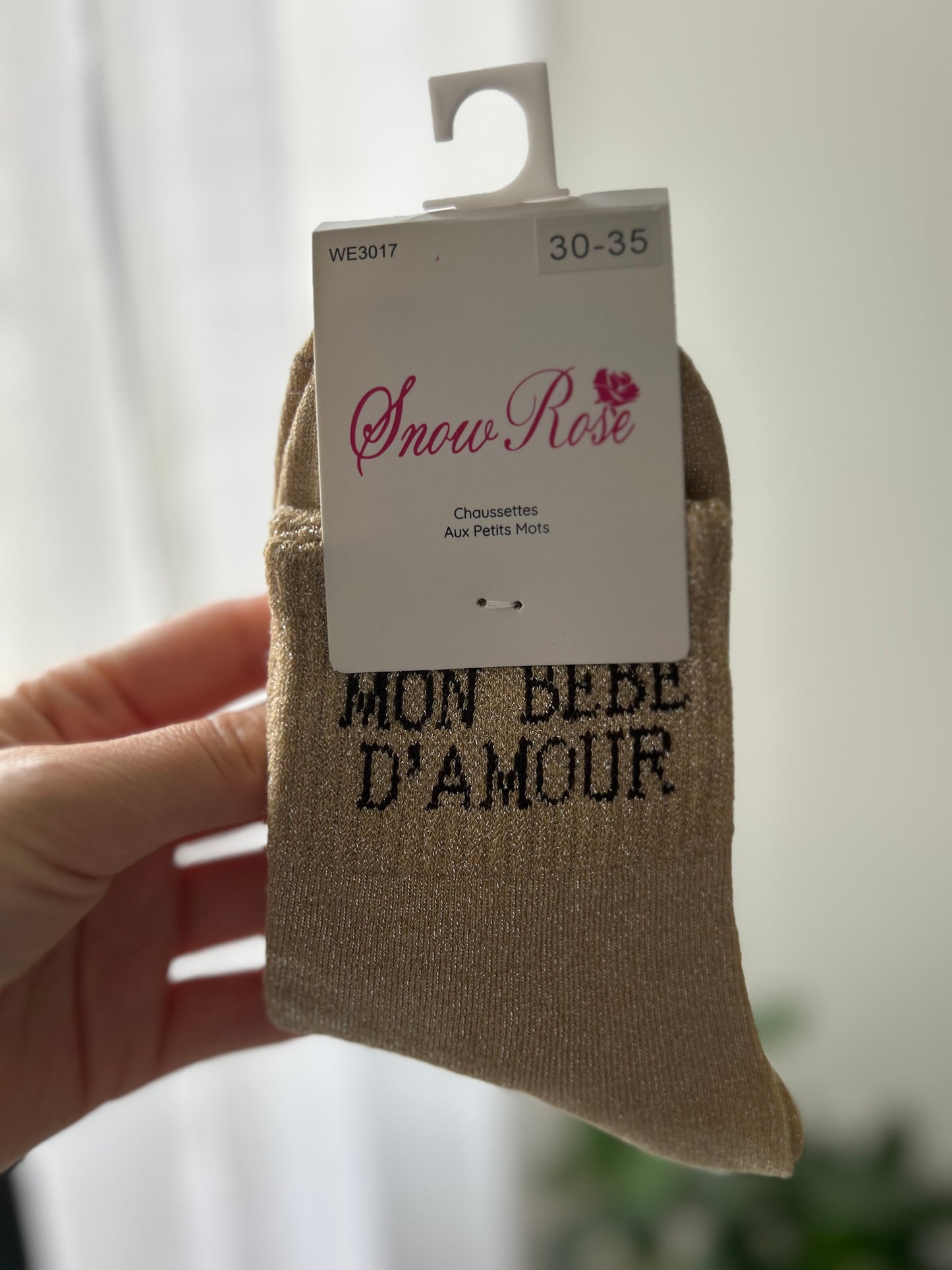 Chaussettes à paillettes MON BÉBÉ D’AMOUR