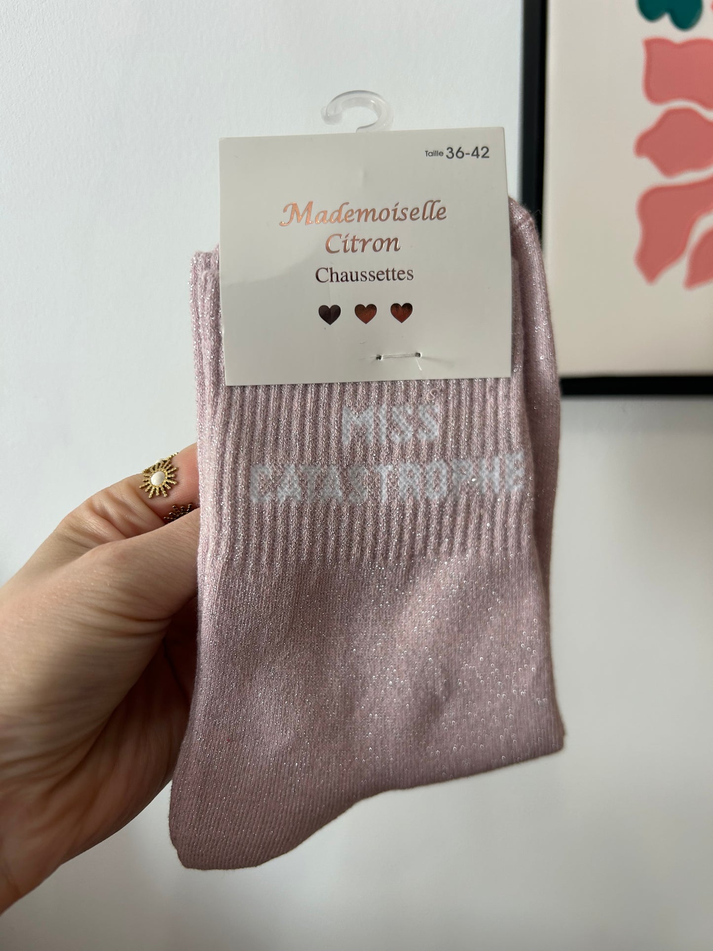Chaussettes à paillettes MISS CATASTROPHE