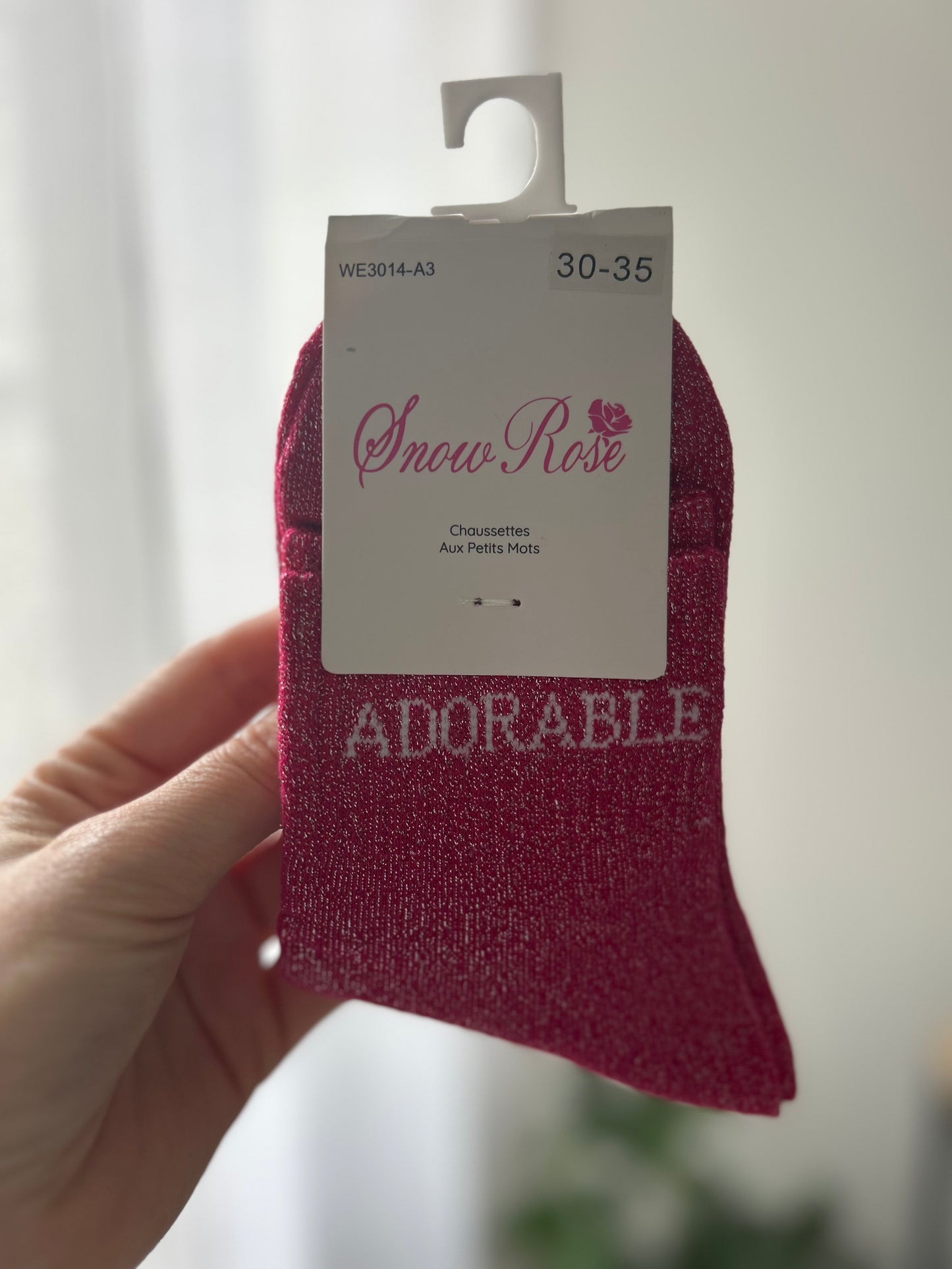 Chaussettes à paillettes ADORABLE