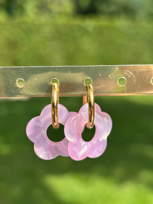 Boucles d’oreilles fleur