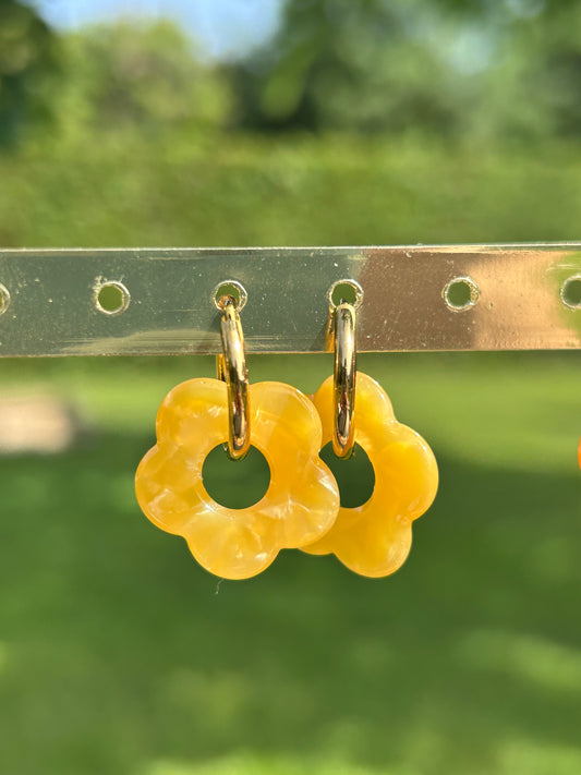 Boucles d’oreilles fleur