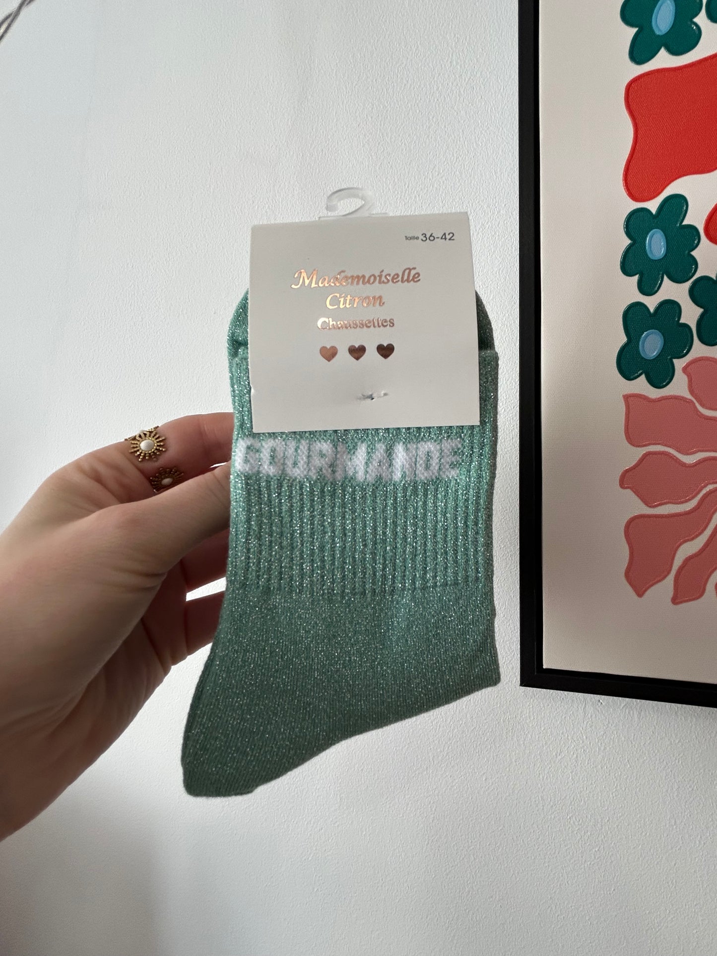 Chaussette à paillettes GOURMANDE