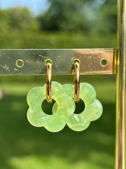 Boucles d’oreilles fleur