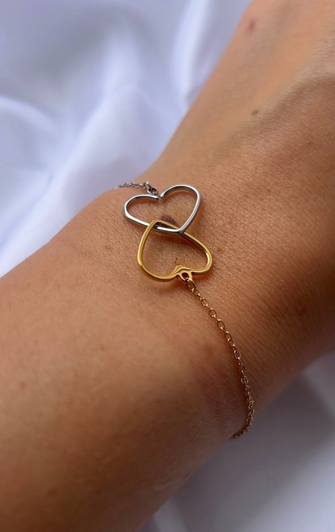 Bracelet duo coeur