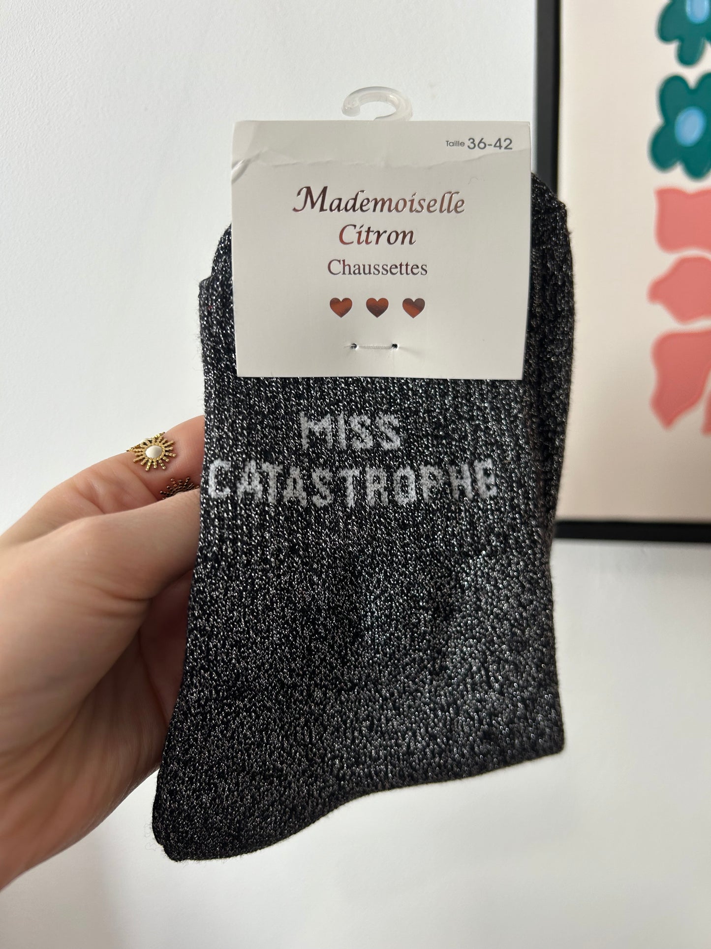 Chaussettes à paillettes MISS CATASTROPHE