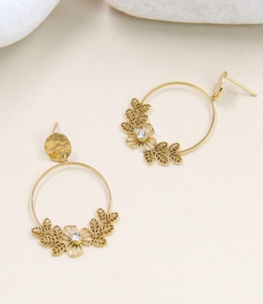 Boucles d’oreilles Florale