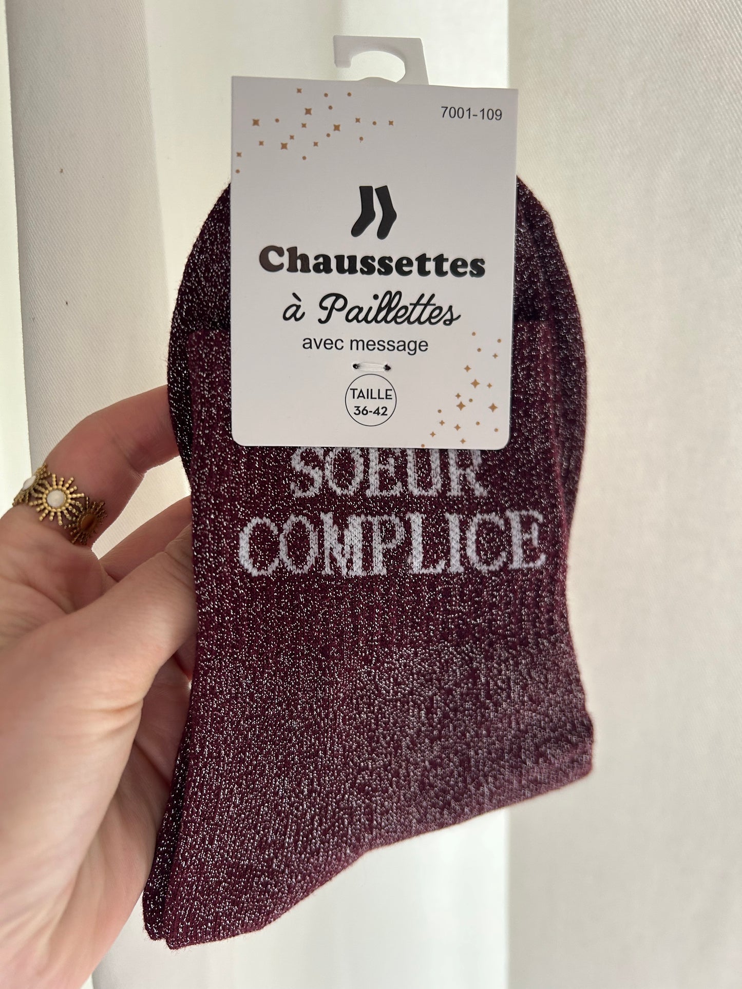 Chaussettes à paillettes SŒUR COMPLICE